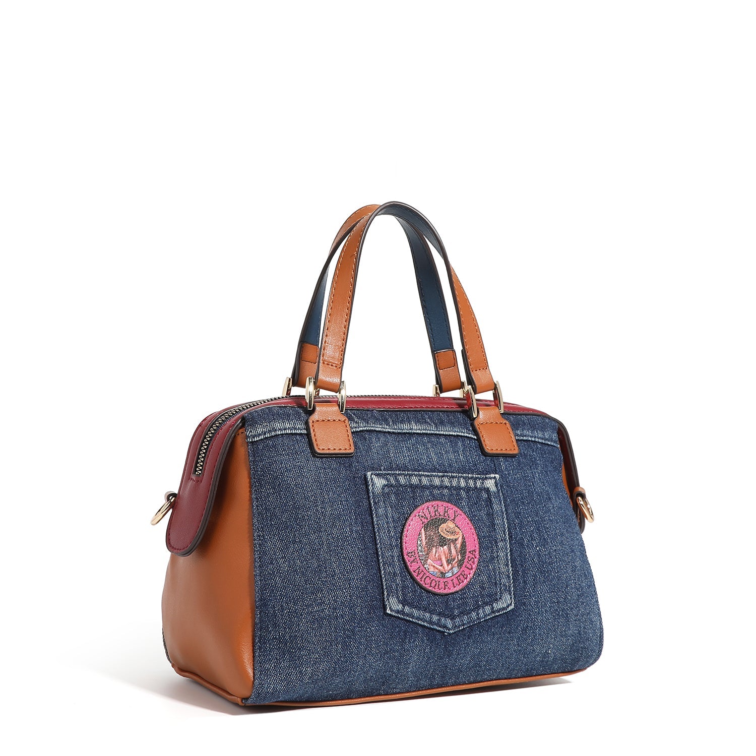 BORSA A TRACOLLA PICCOLA BOSTON <tc>Denim</tc>