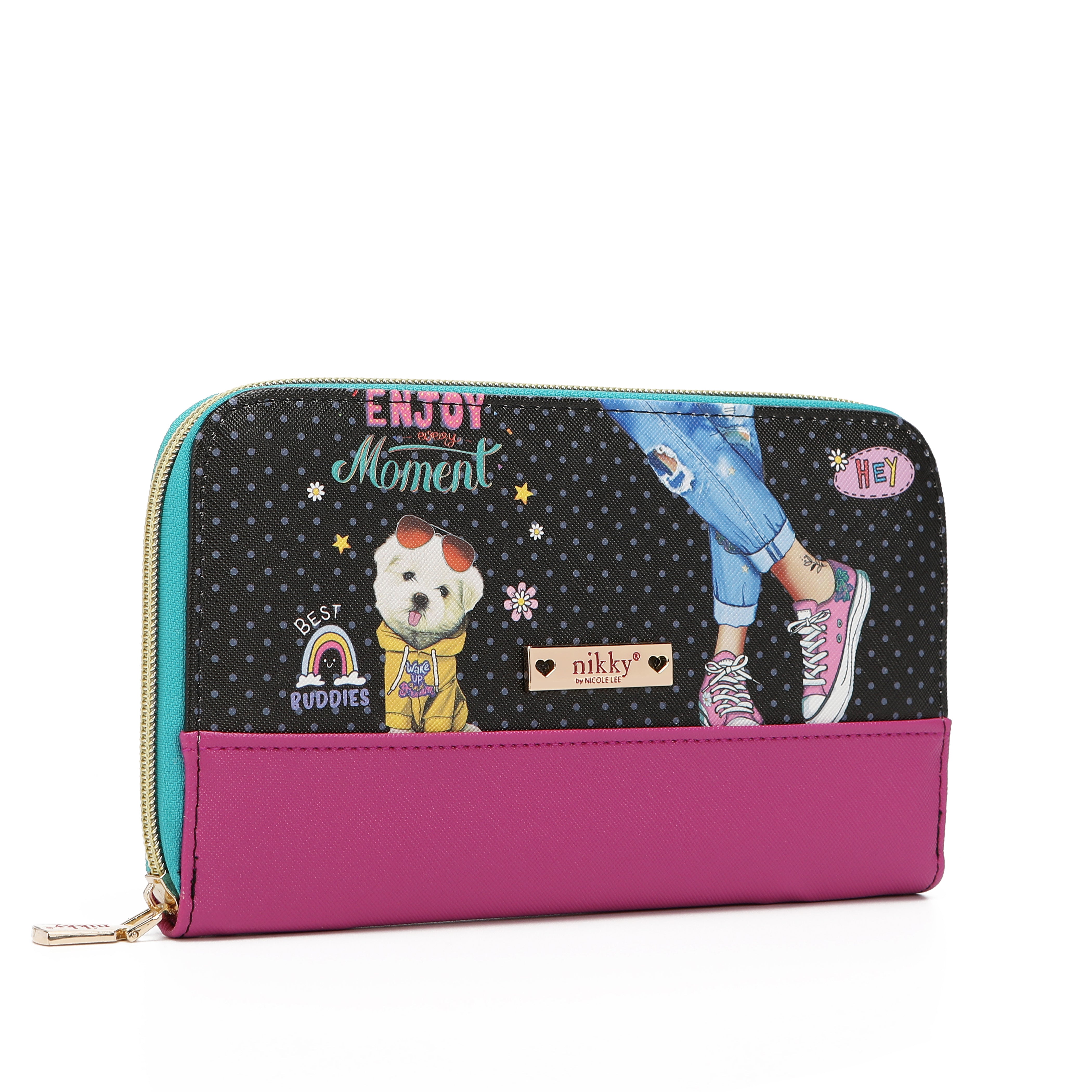 SET DE PINCELES DE MAQUILLAJE CON ESTUCHE NIKKY