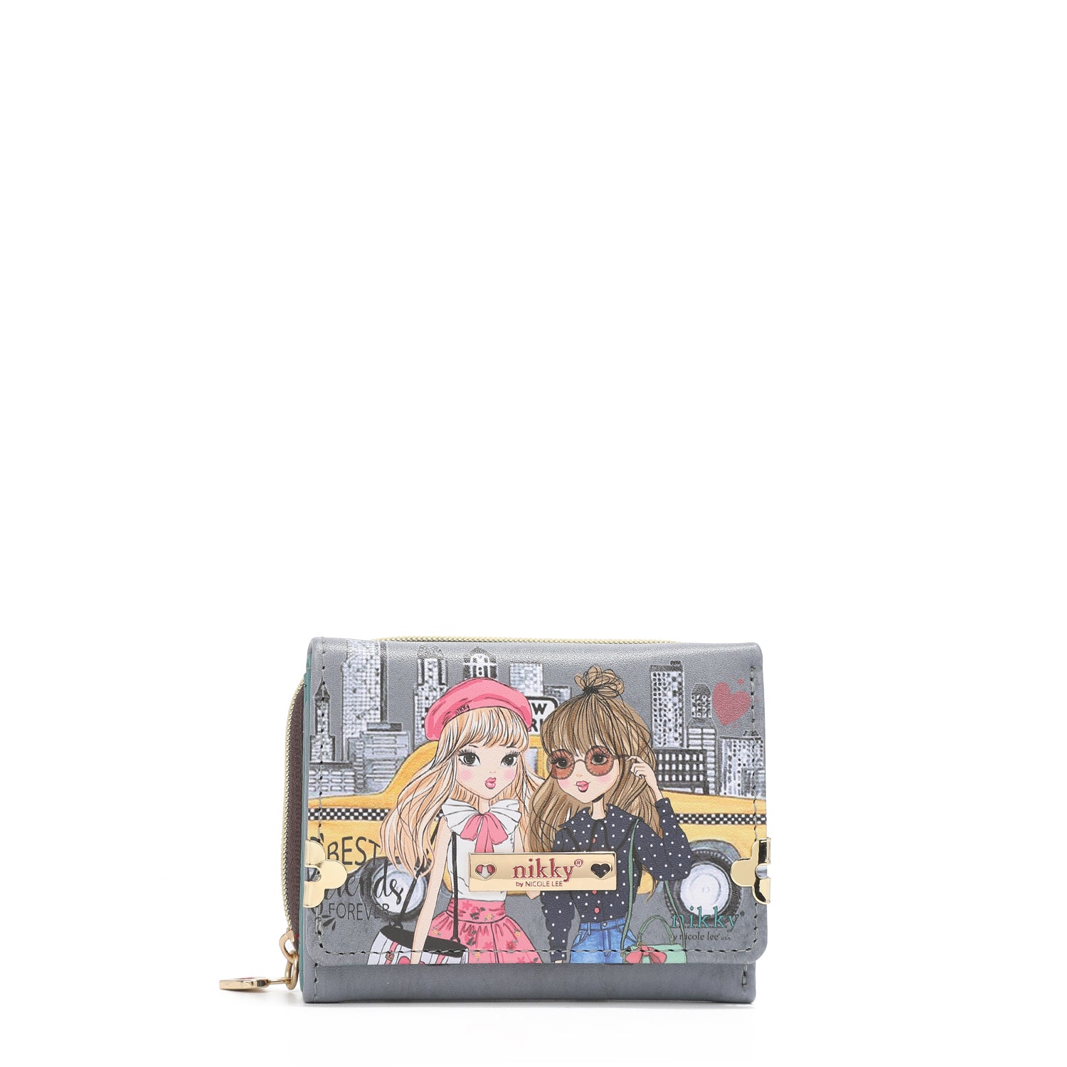 Portfolio con tripla divisione + borsa con cerniera
