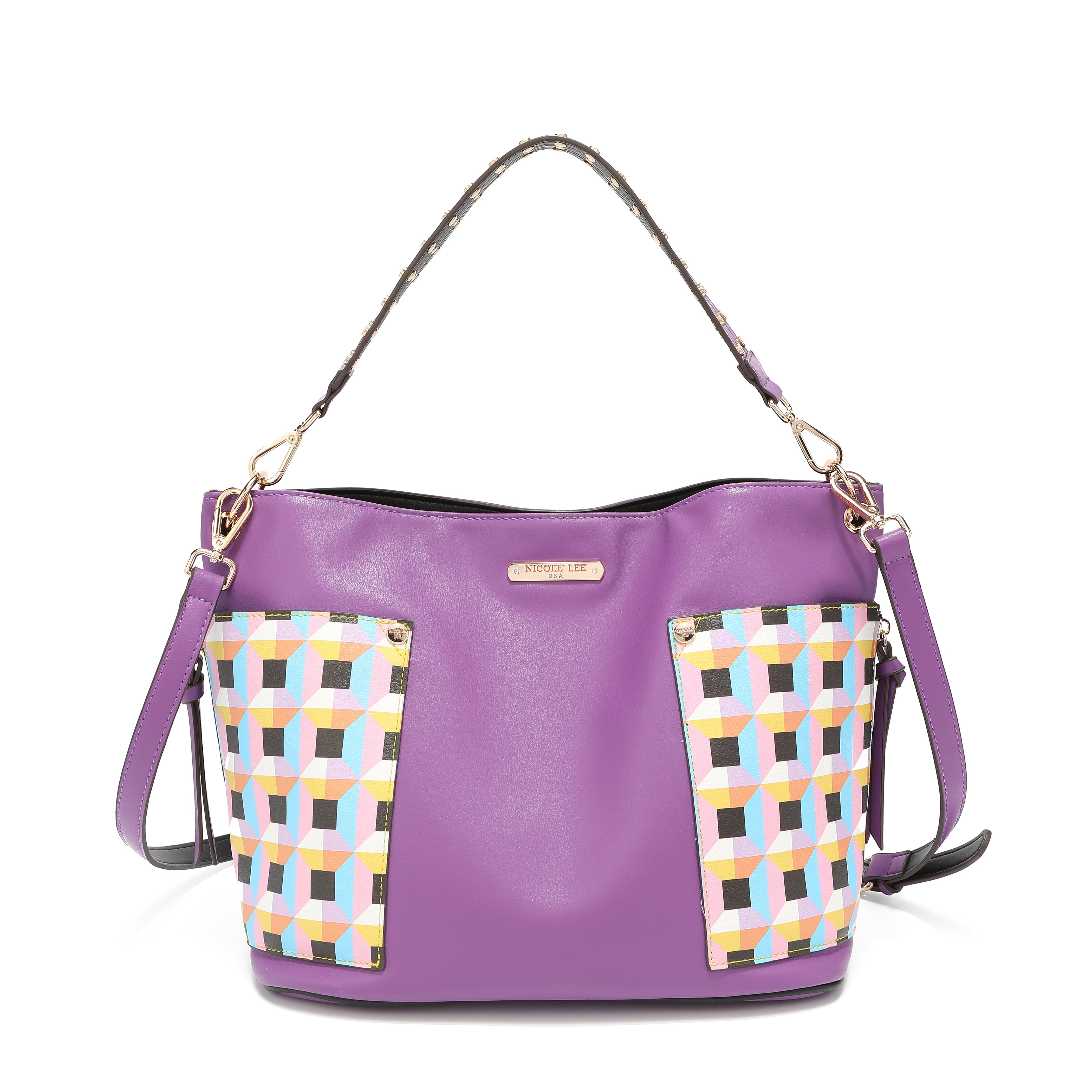 BOLSO DE HOMBRO QUIHN CON MONEDERO Y BOLSO INTERNO ADICIONAL