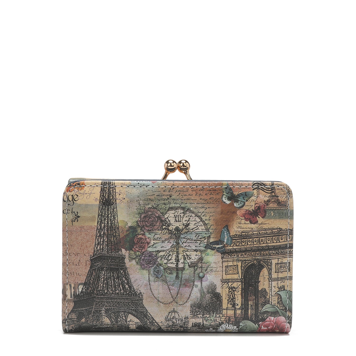 CARTERA TRIPLE COMPACTA DE MODA CON BLOQUEO RFID