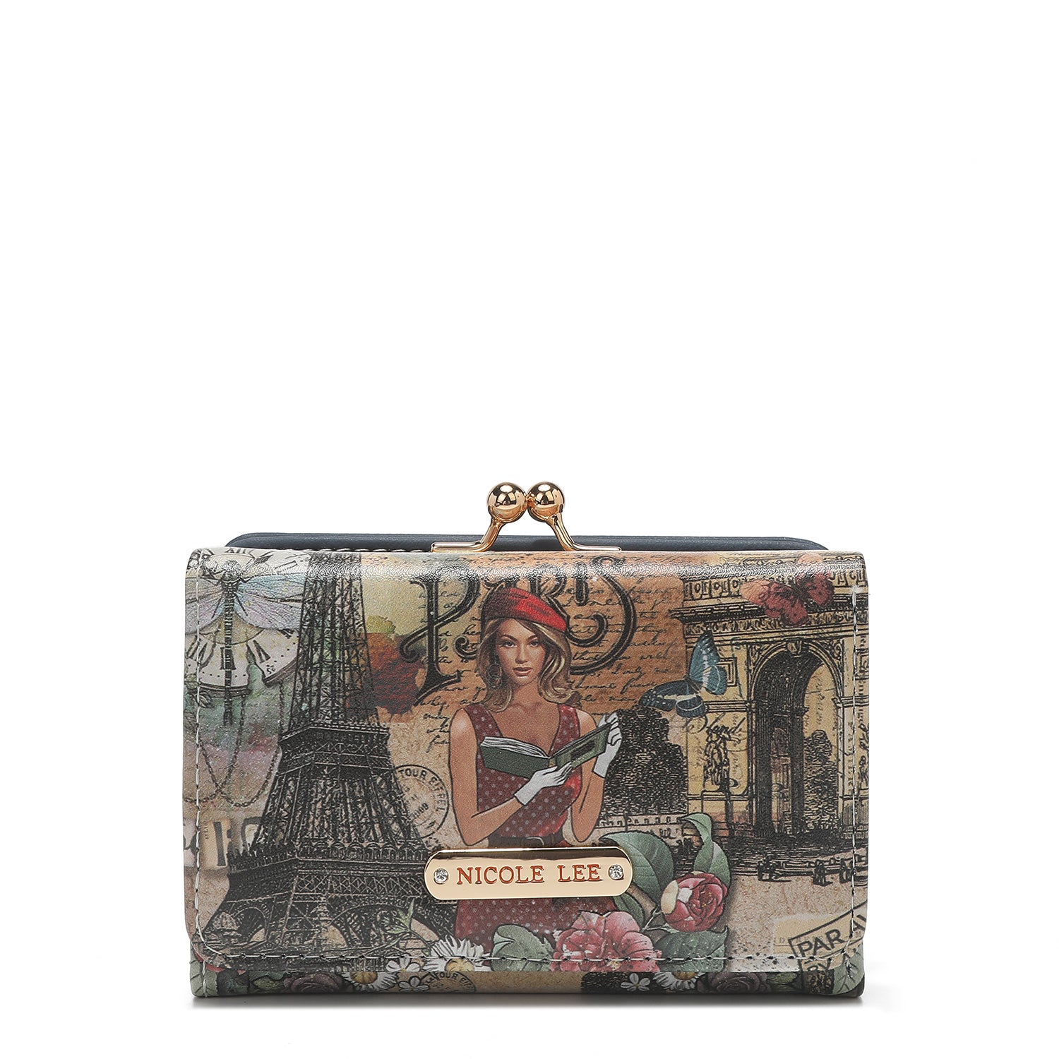 CARTERA TRIPLE COMPACTA DE MODA CON BLOQUEO RFID