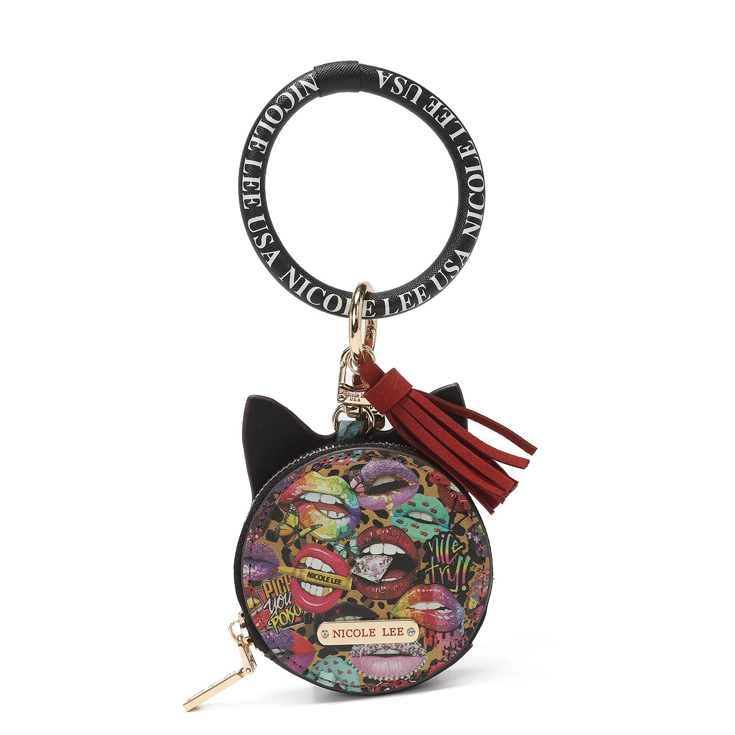 PULSERA CON LLAVERO Y MONEDERO