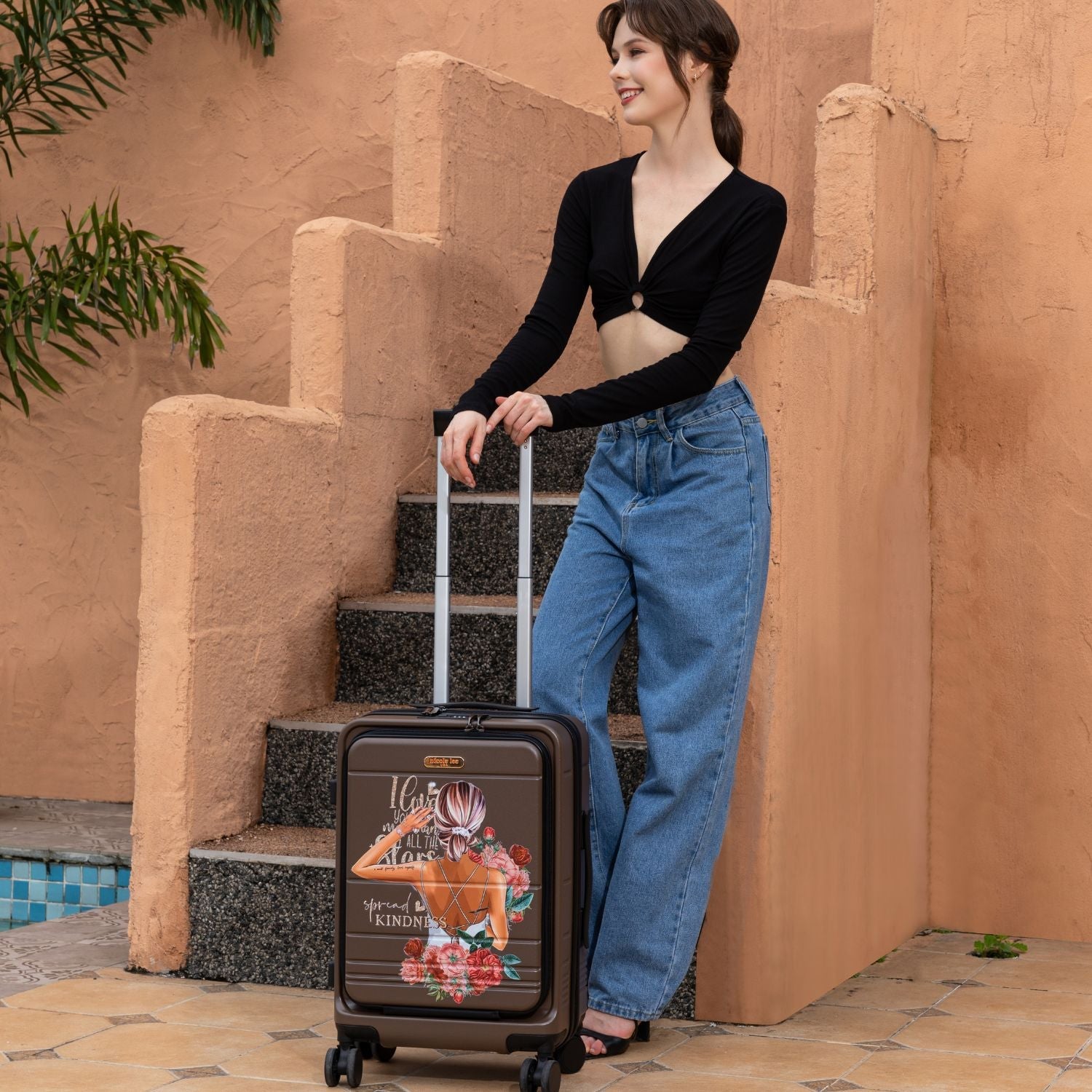 VALIGIA CABINA 20" CON RIGHE (<tc>LADIES NIGHT OUT</tc>)