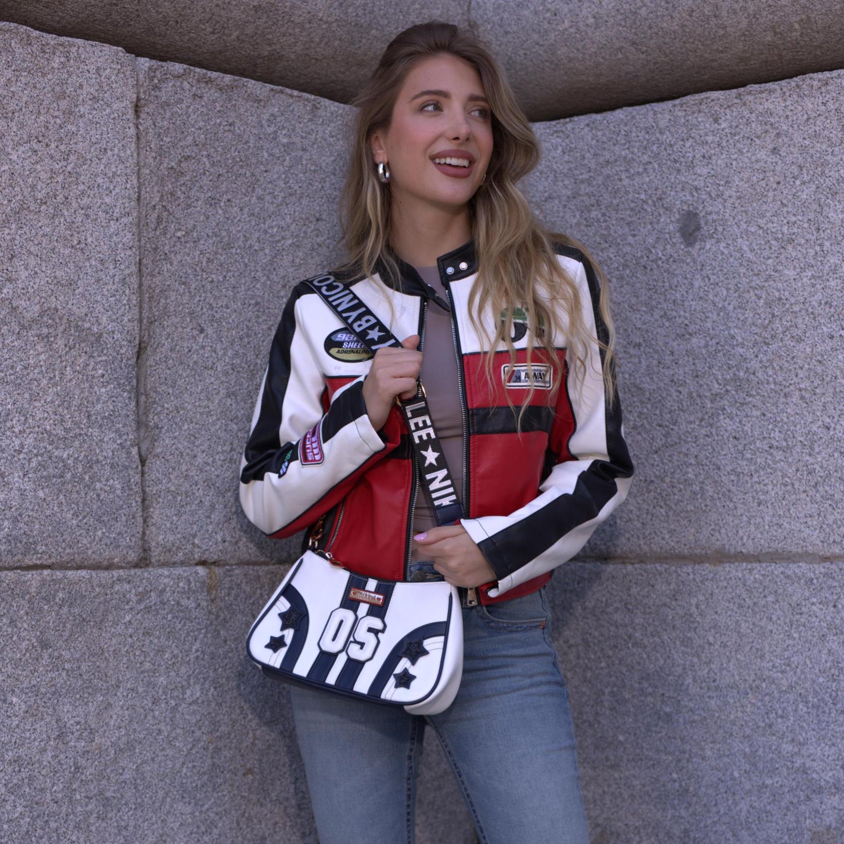 BANDOLERA VARSITY (BEIGE)