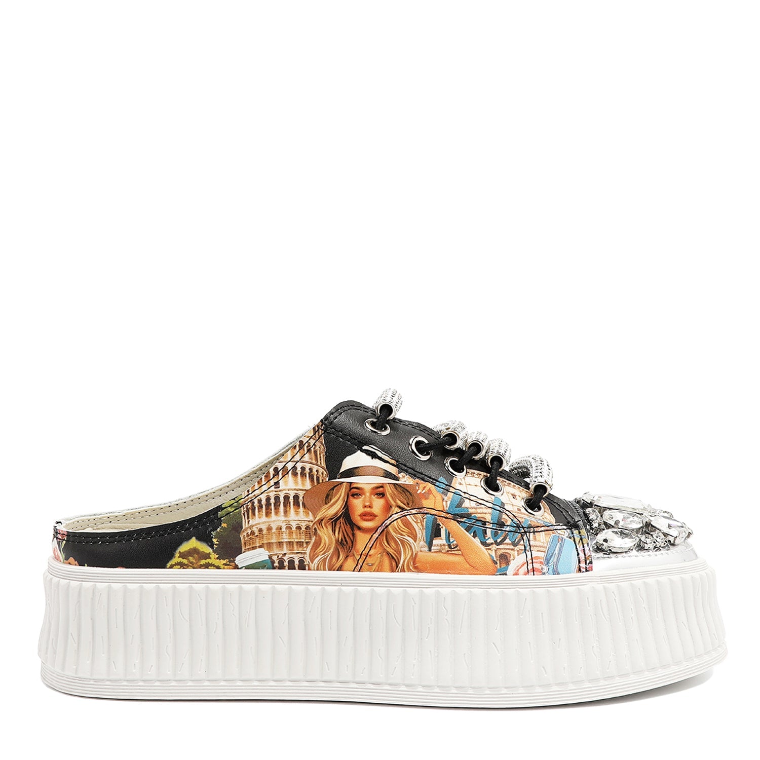 SCARPE CON PLATINO (<tc>MARTHA TRAVELS ITALY</tc>)