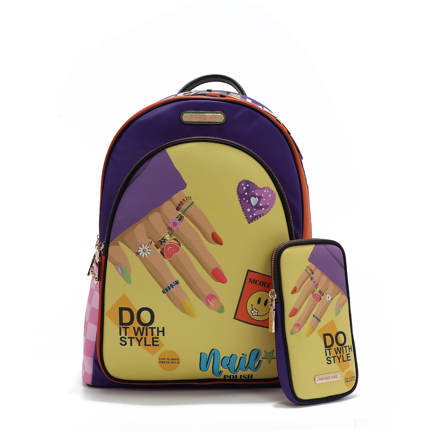 MOCHILA PARA PORTÁTIL CON PUERTO DE CARGA USB (NAIL POLISH)