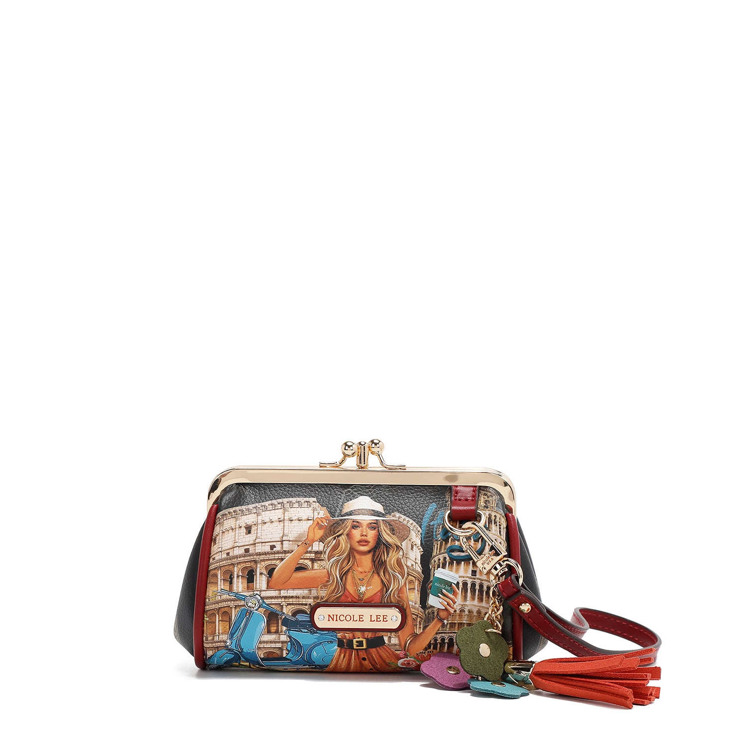 PORTAFOGLIO CON BRACCIALE (<tc>MARTHA TRAVELS ITALY</tc>)
