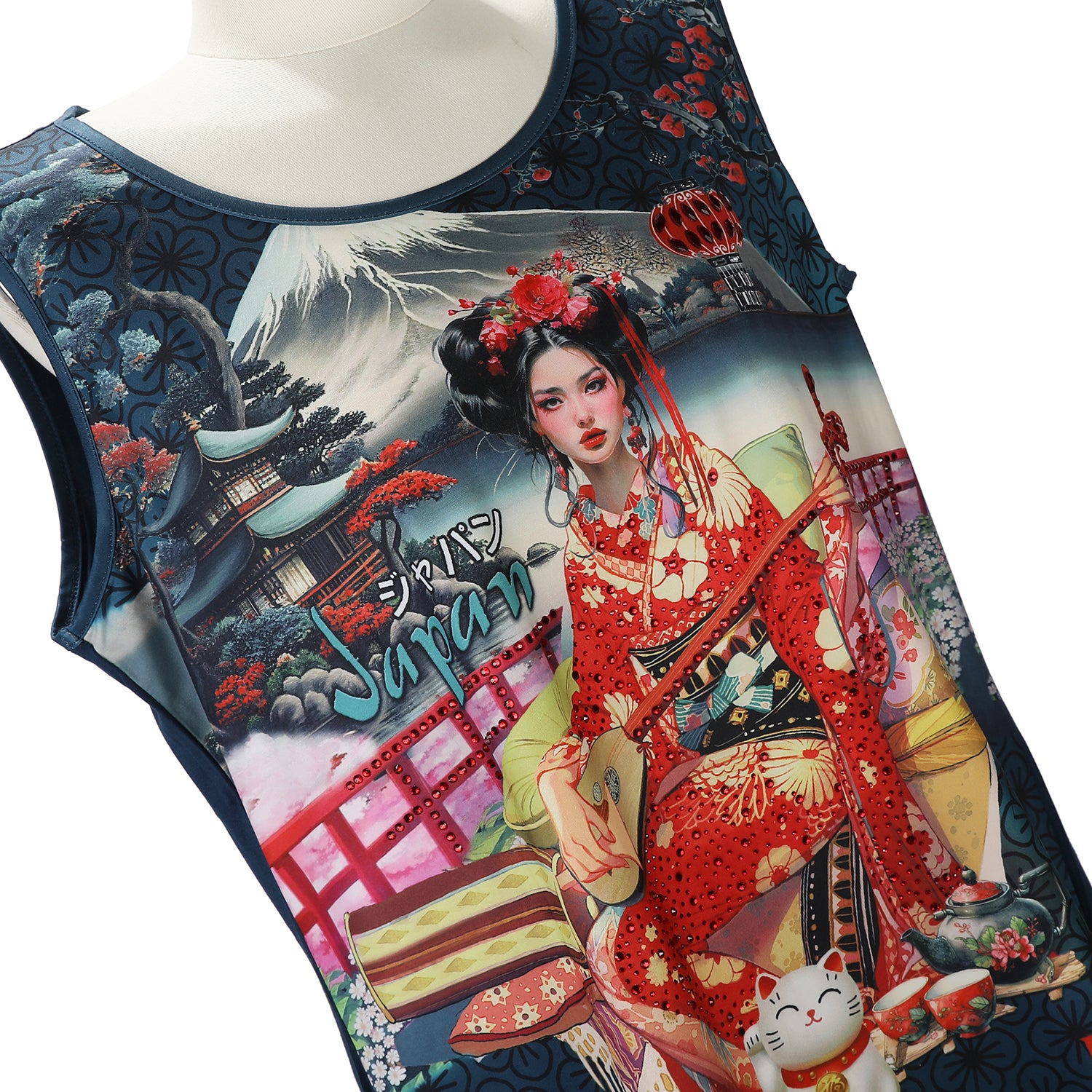 VESTIDO DE TIRANTES NICOLE LEE CON BRILLOS (AKIKO LA BELLEZA)