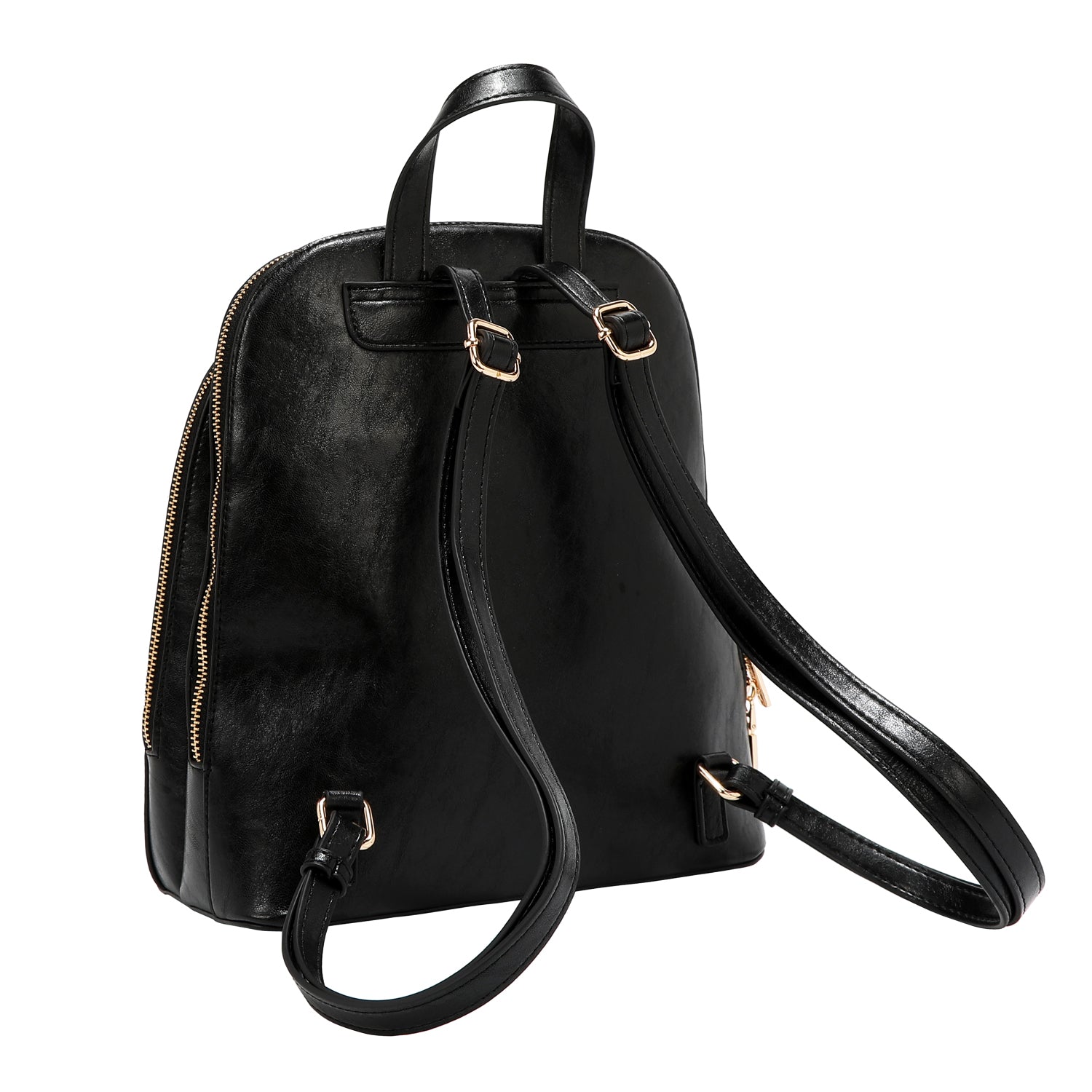 BACKPACK WITH EMBOSSED LOGO (BLACK)