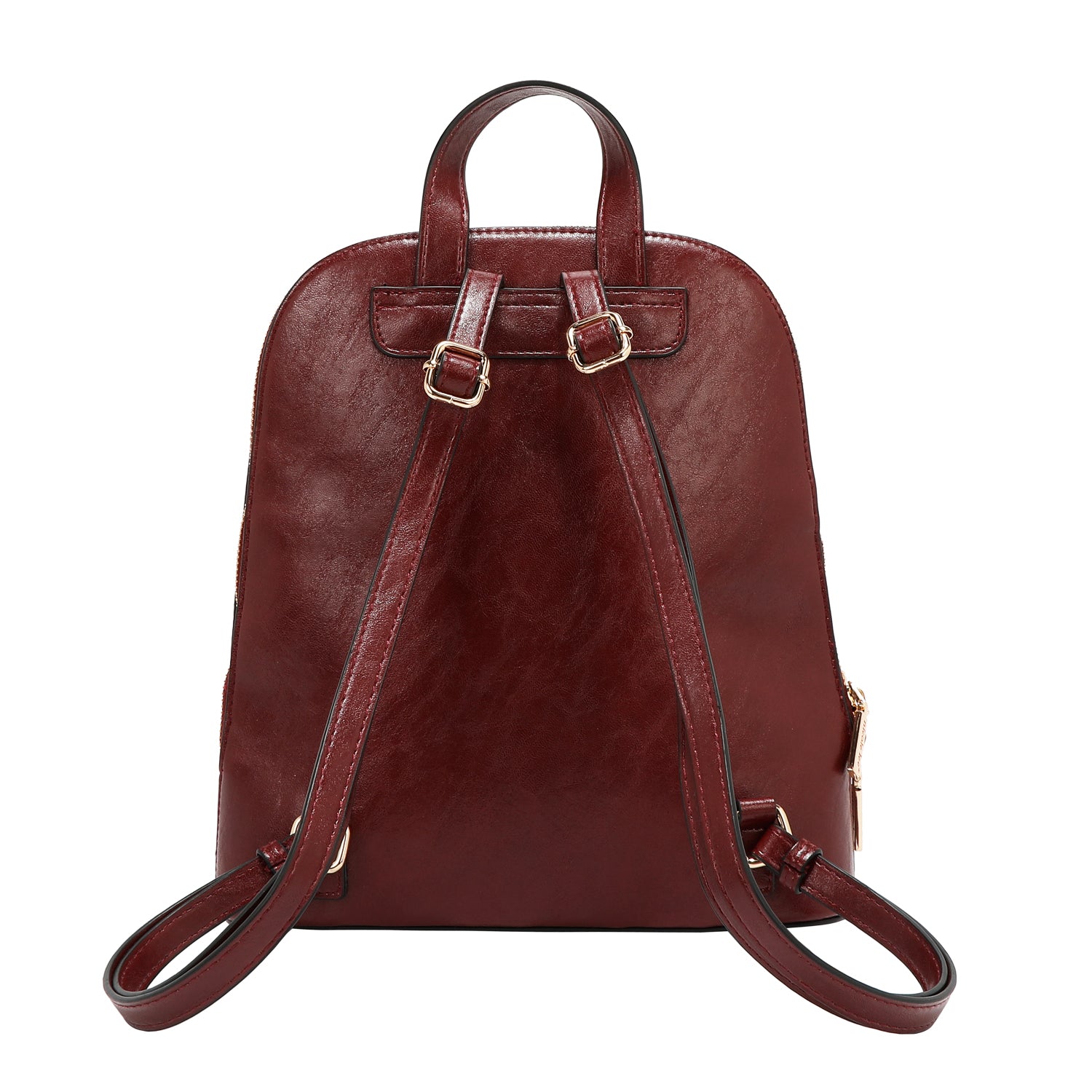 BACKPACK WITH EMBOSSED LOGO (WINE)