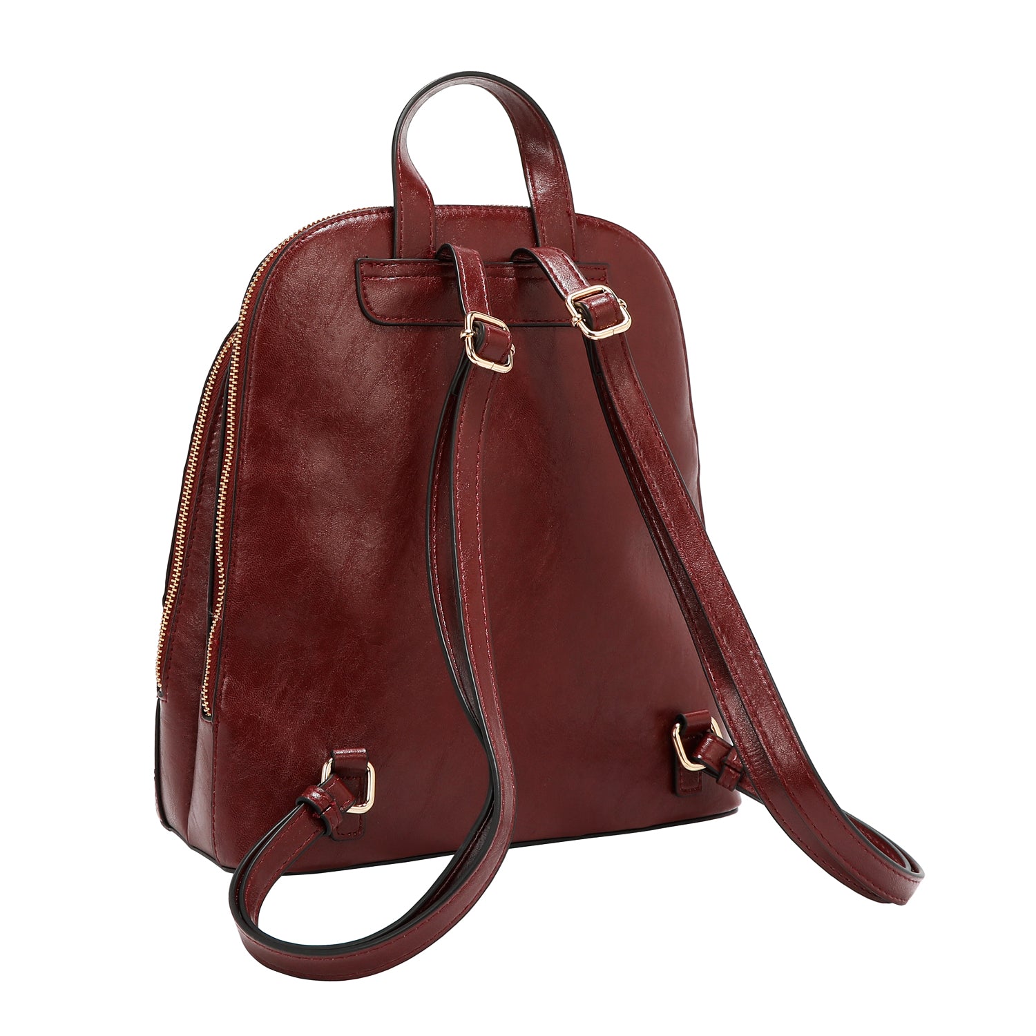 BACKPACK WITH EMBOSSED LOGO (WINE)