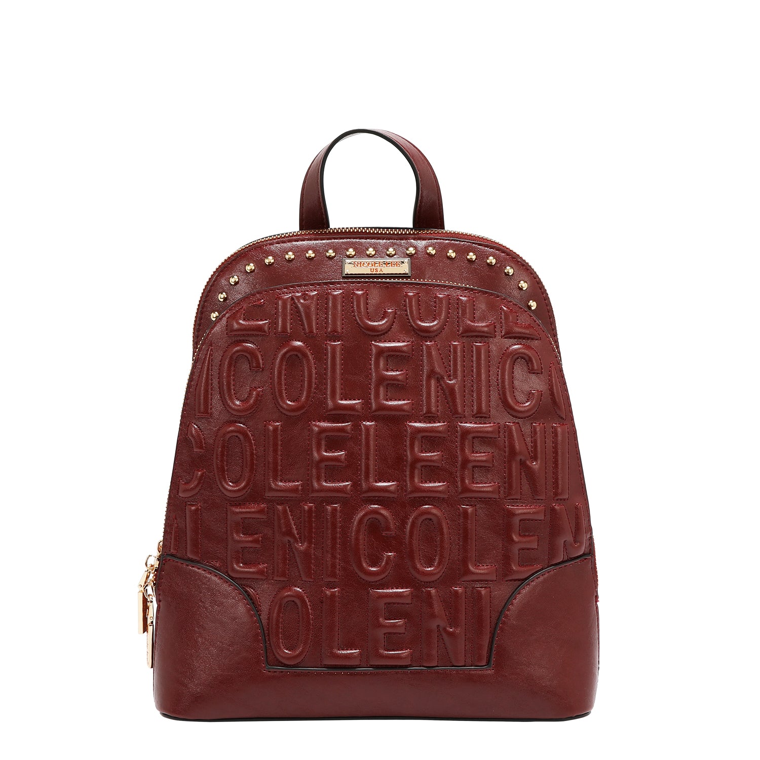 BACKPACK WITH EMBOSSED LOGO (WINE)