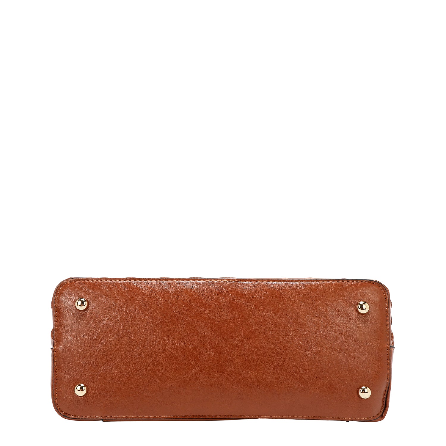 DOME BAG WITH EMBOSSED LOGO (BROWN)