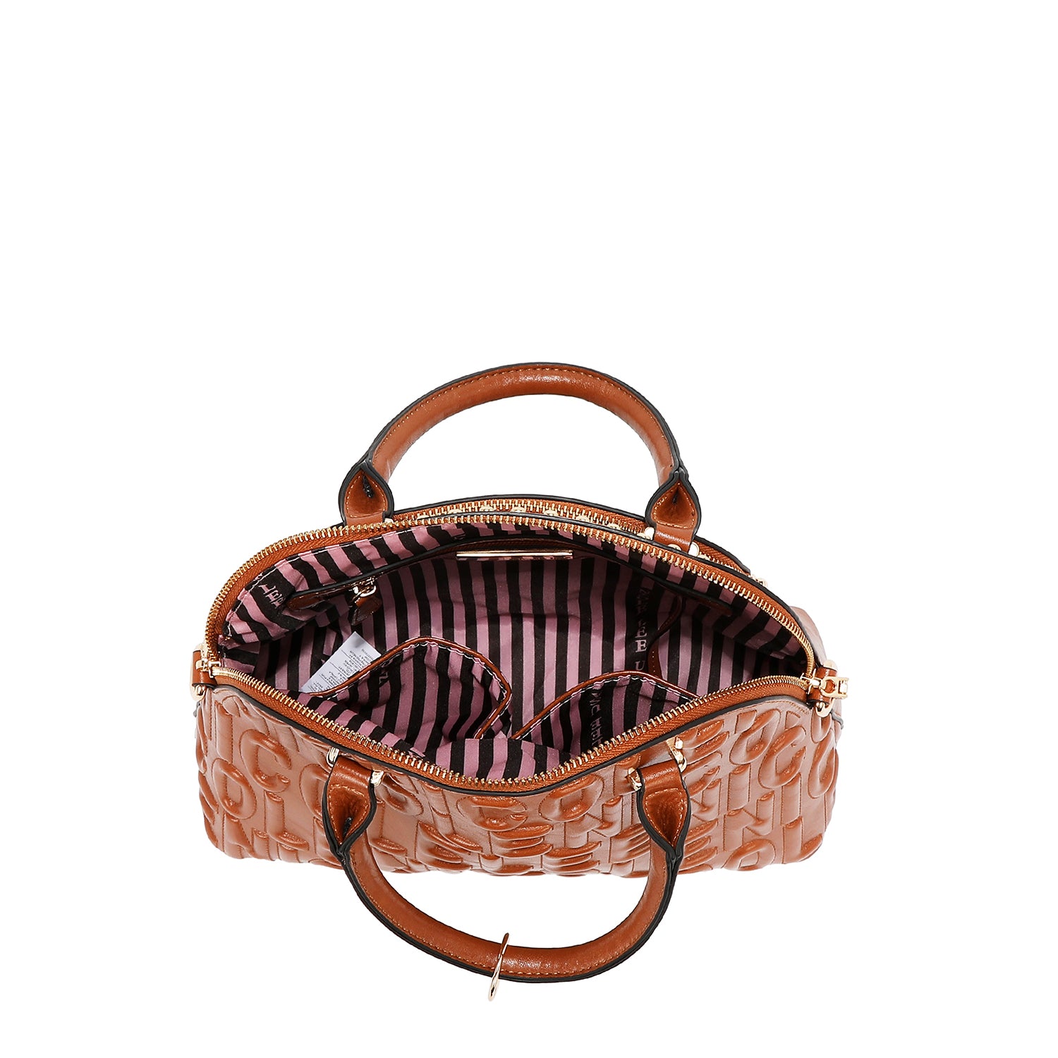 DOME BAG WITH EMBOSSED LOGO (BLACK)