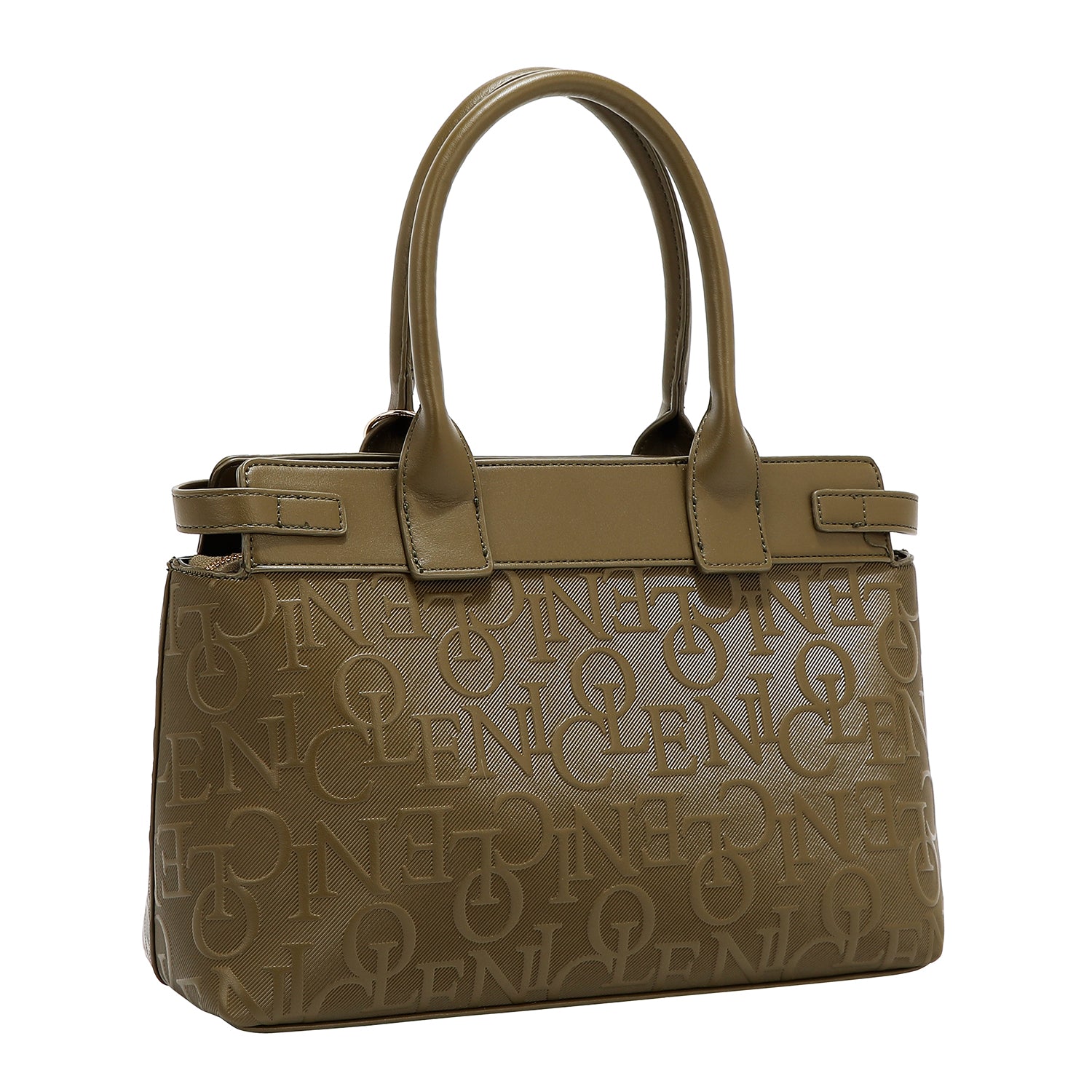 SATCHEL ELEGANCE BAG IN RELIEF (OLIVA)
