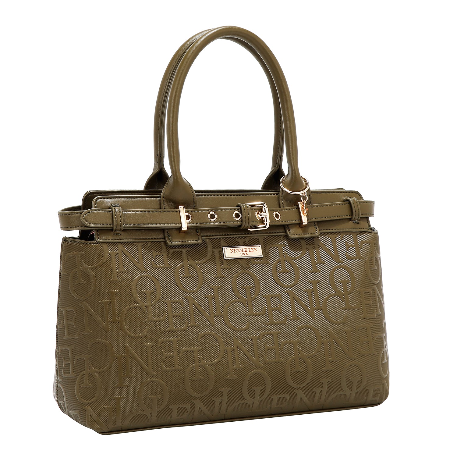 SATCHEL ELEGANCE BAG IN RELIEF (OLIVA)