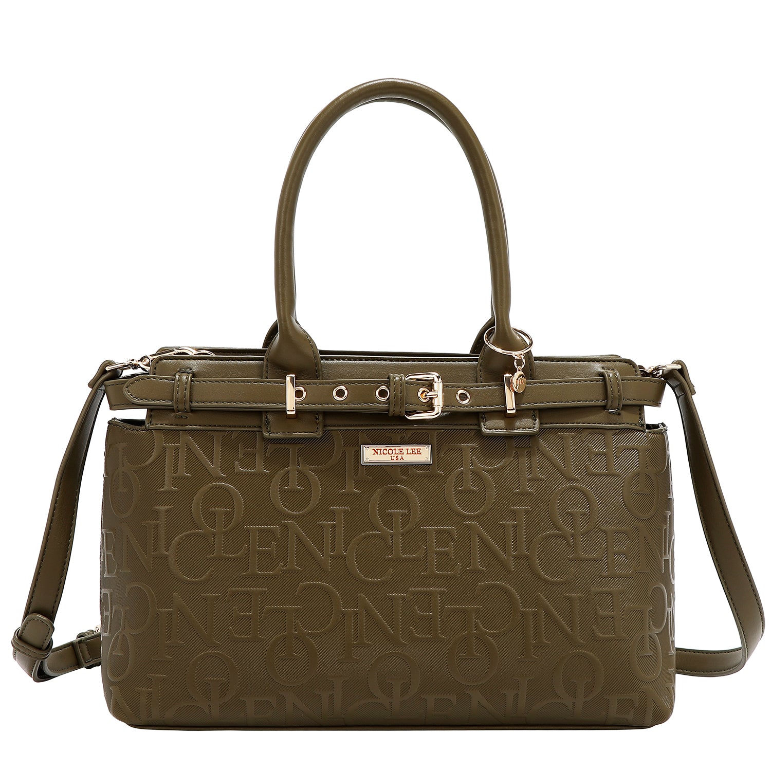 SATCHEL ELEGANCE BAG IN RELIEF (OLIVA)