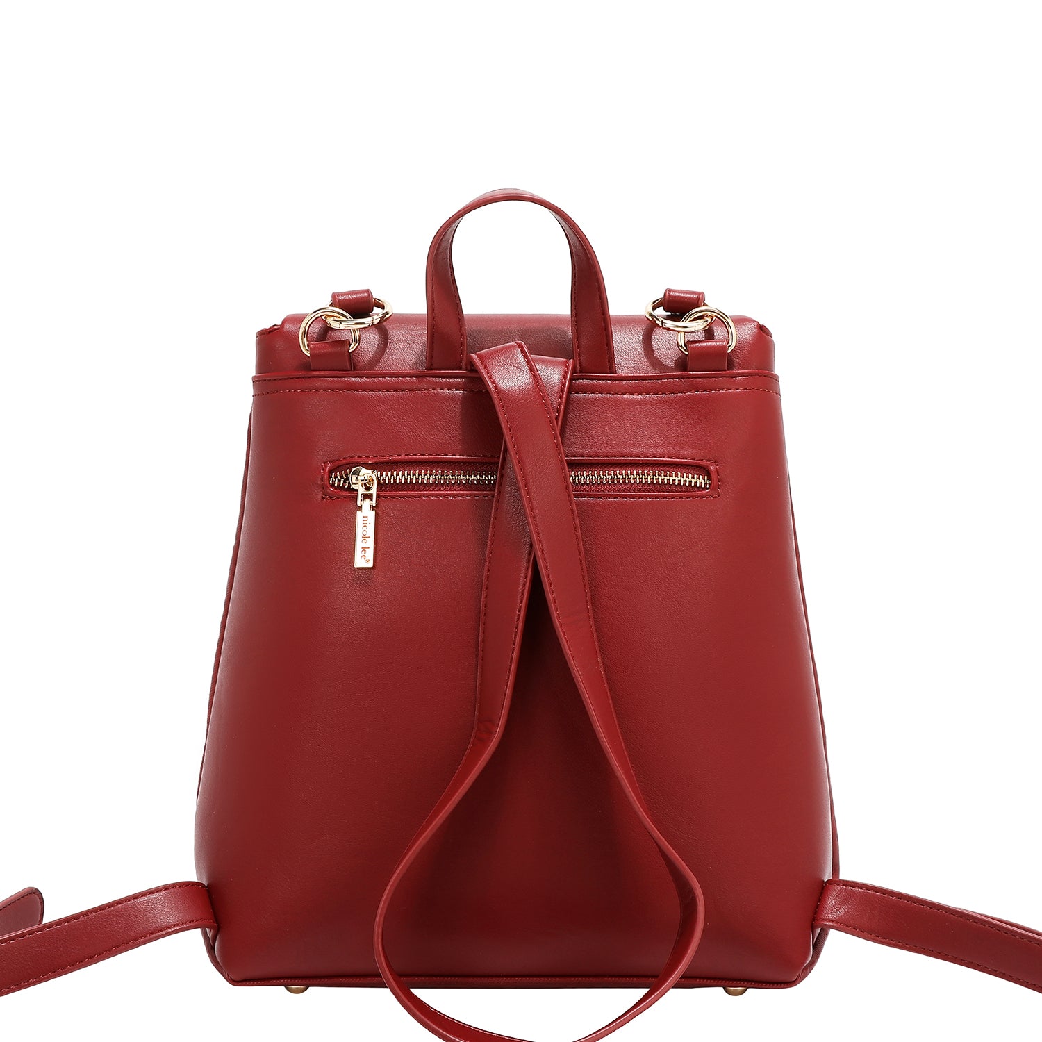 Zaino con flap in sollievo (rosso)
