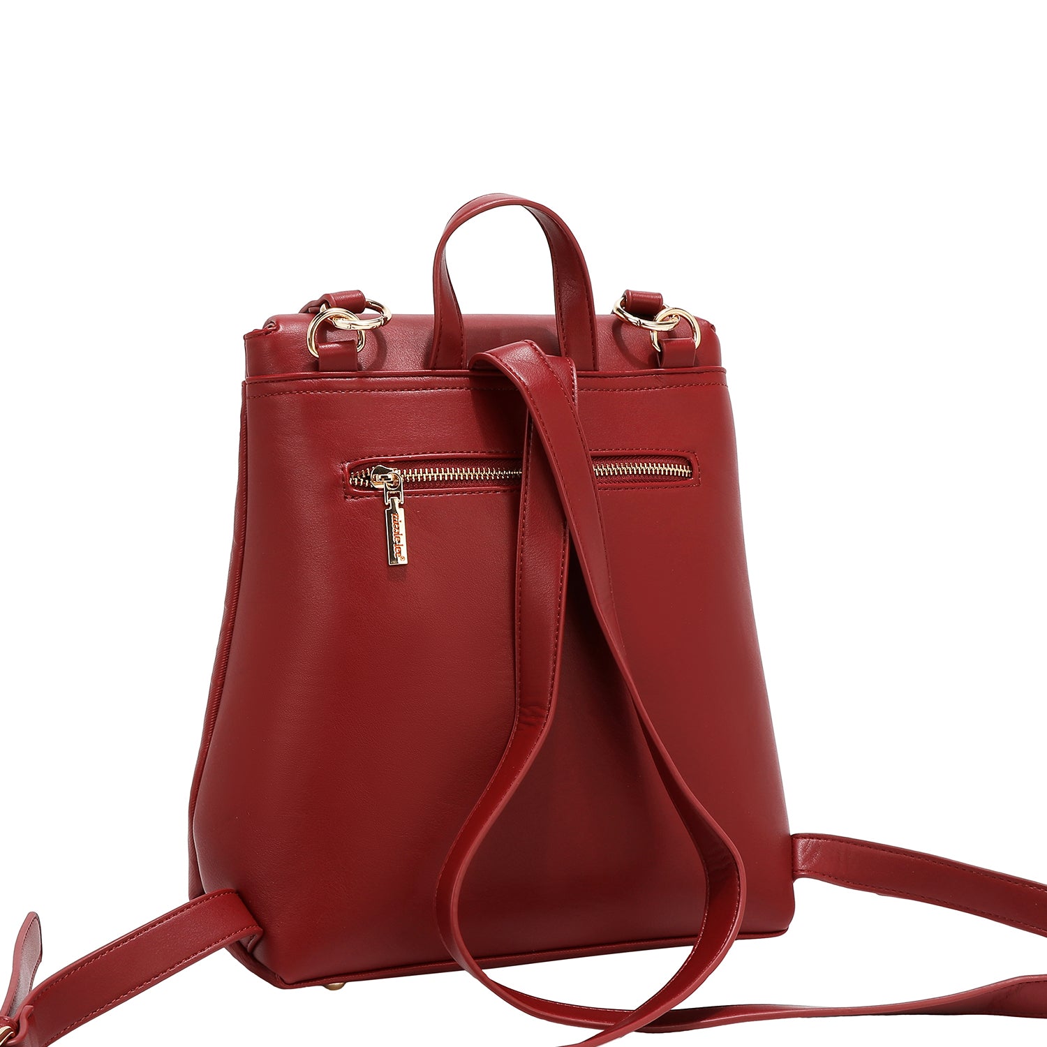 Zaino con flap in sollievo (rosso)