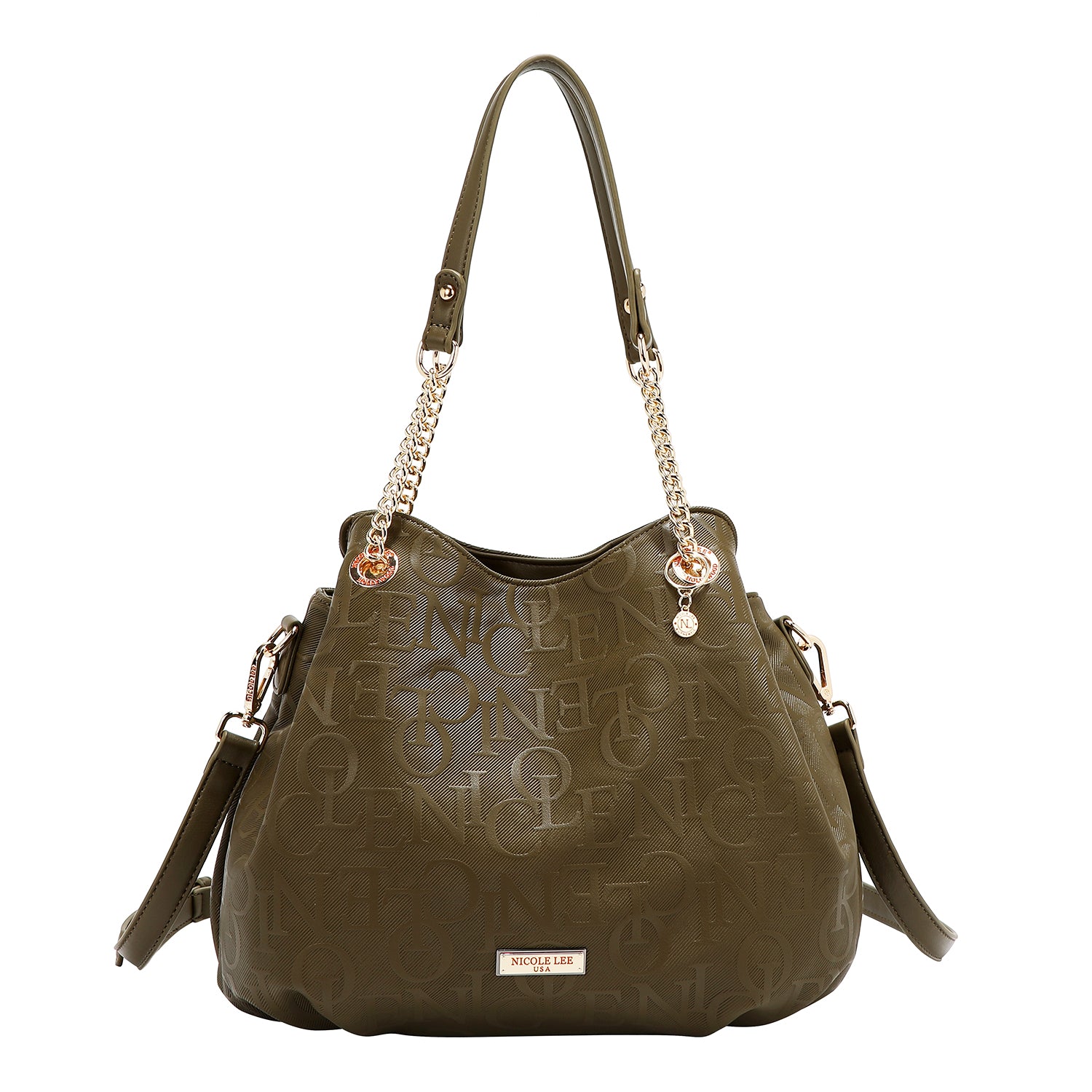Handbag in relief (olive)