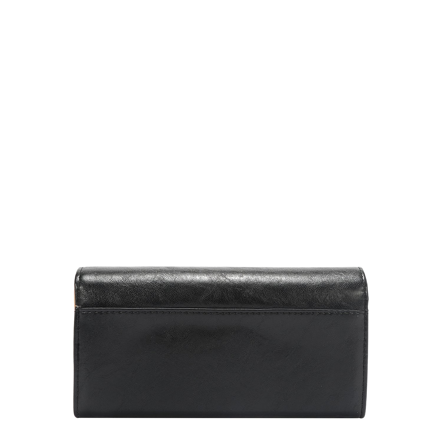 TRI-FOLD WALLET WITH EMBOSSED LOGO (BLACK)