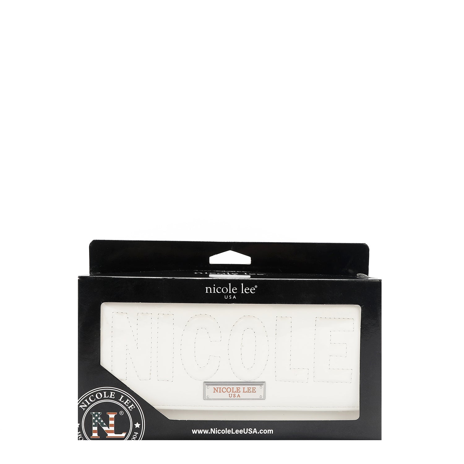TRI-FOLD WALLET WITH EMBOSSED LOGO (WHITE)