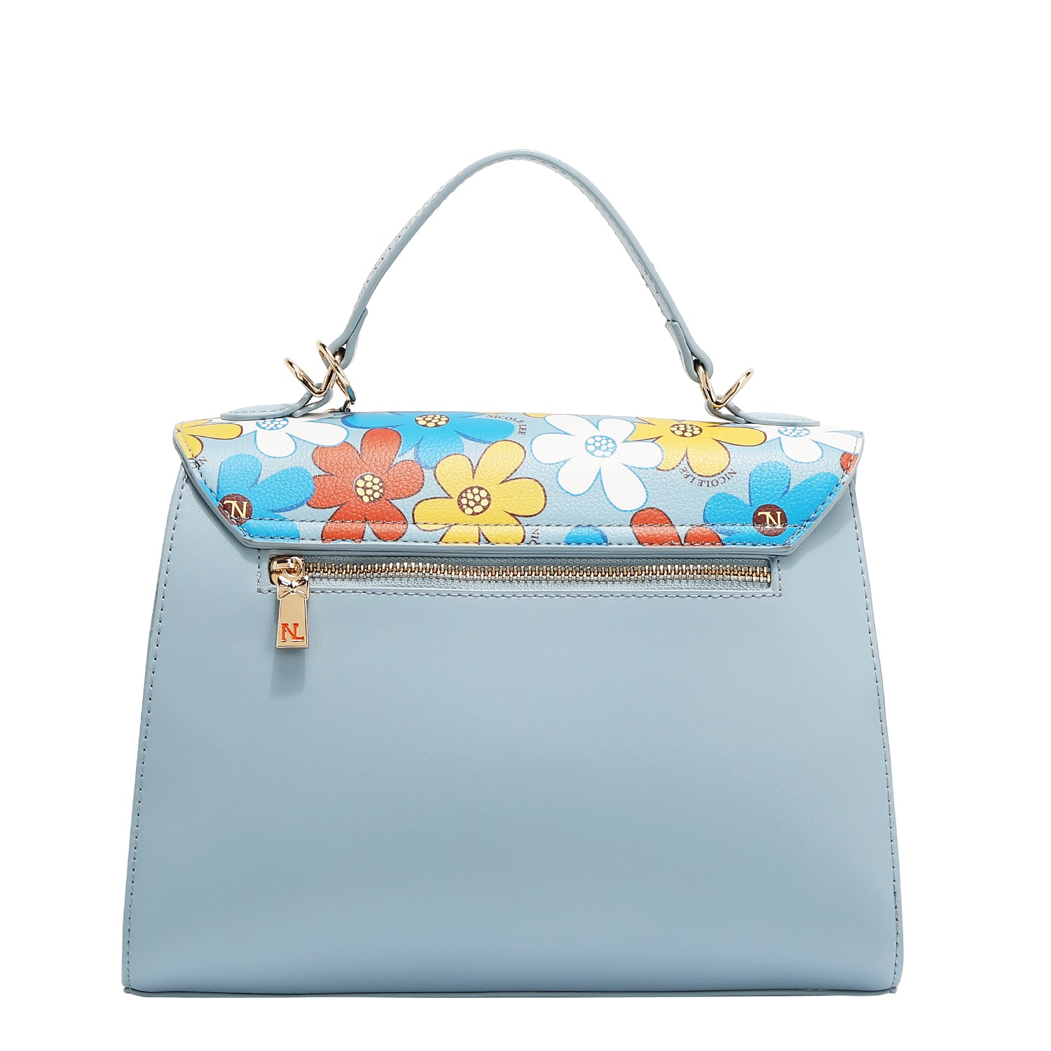 Floral pop bag (blue)