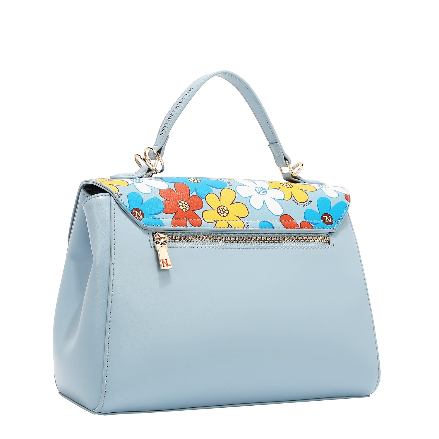 Floral pop bag (blue)