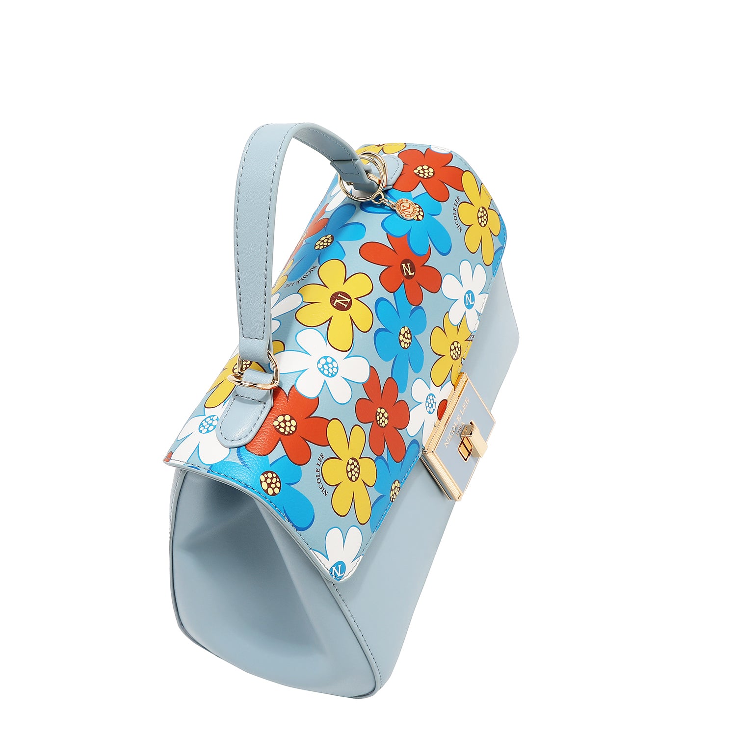 Floral pop bag (blue)