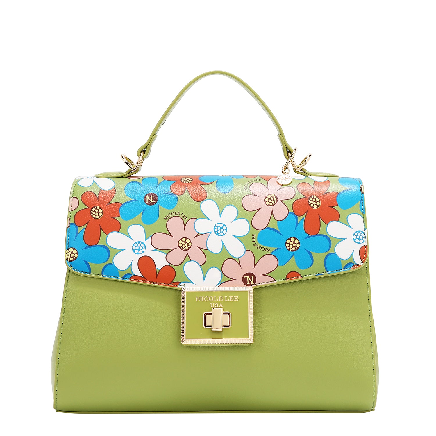 Floral Pop Bag (Green)