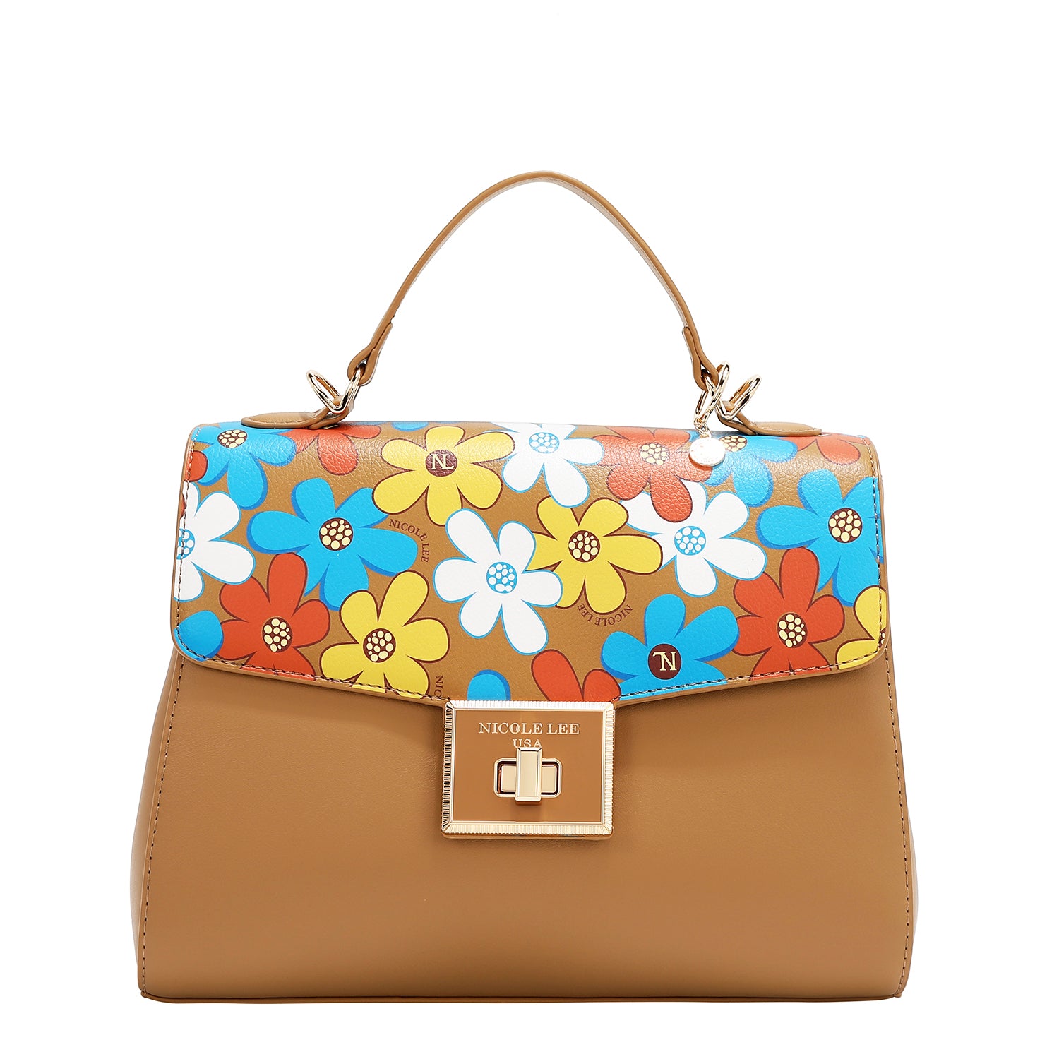 Bag pop floreale (Taupe)