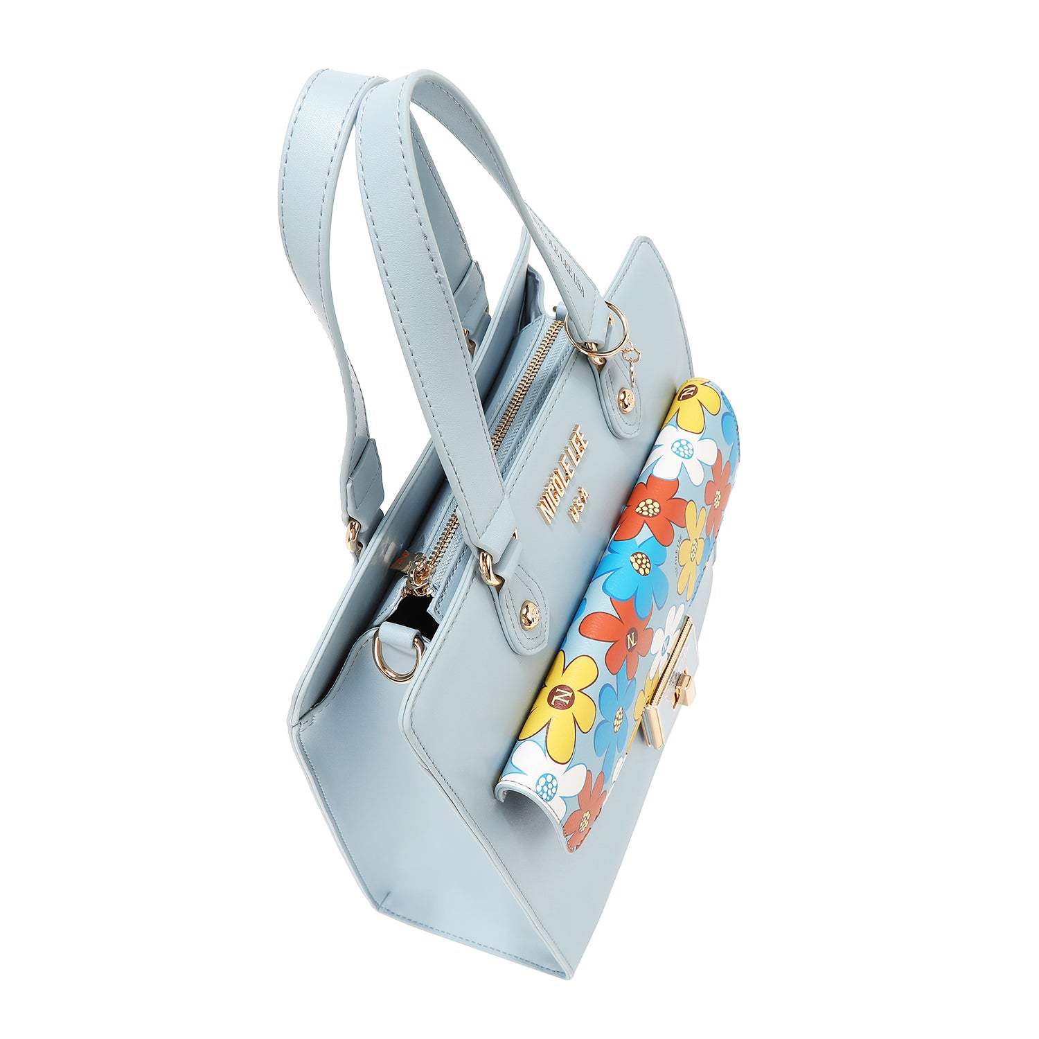 Floral pop bag (blue)