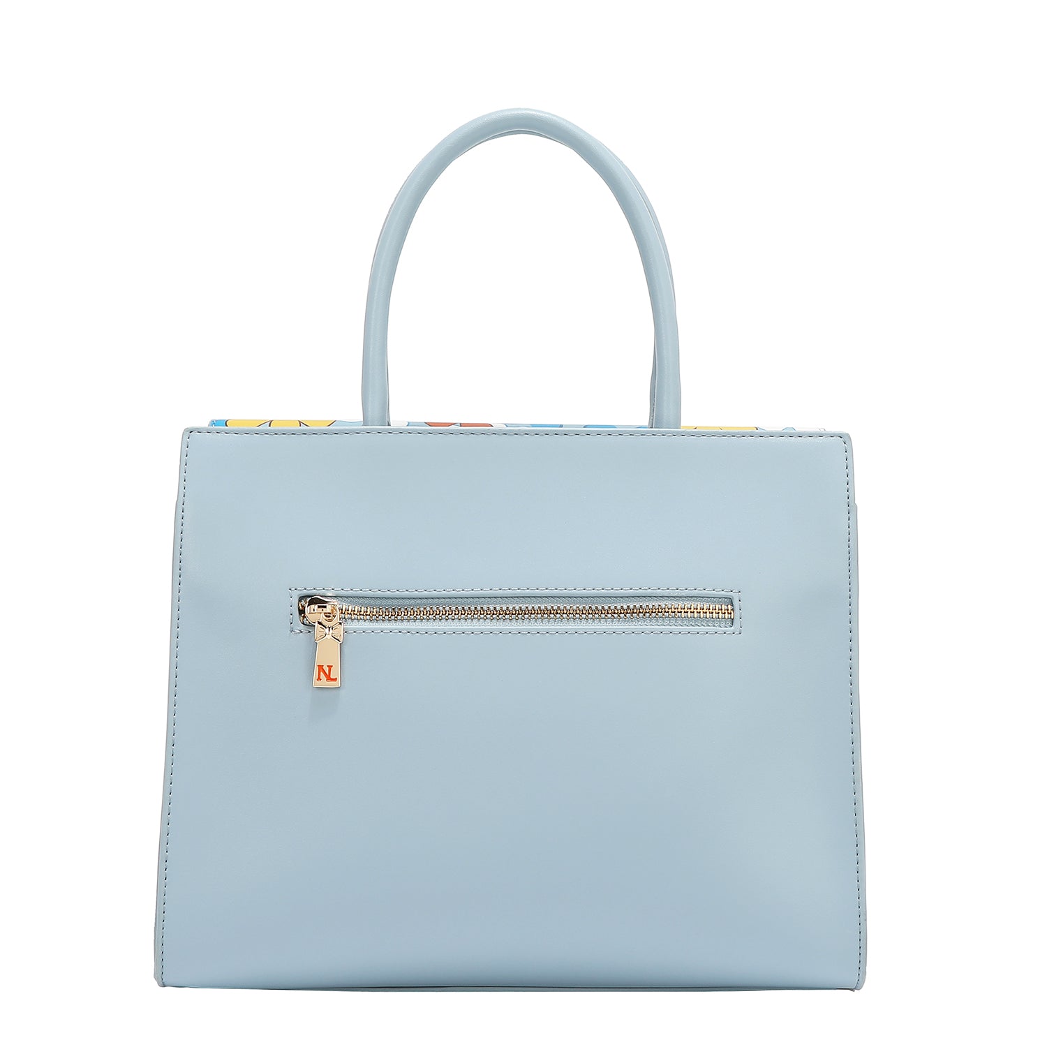 Floral Pop Satchel Bag (Blue)