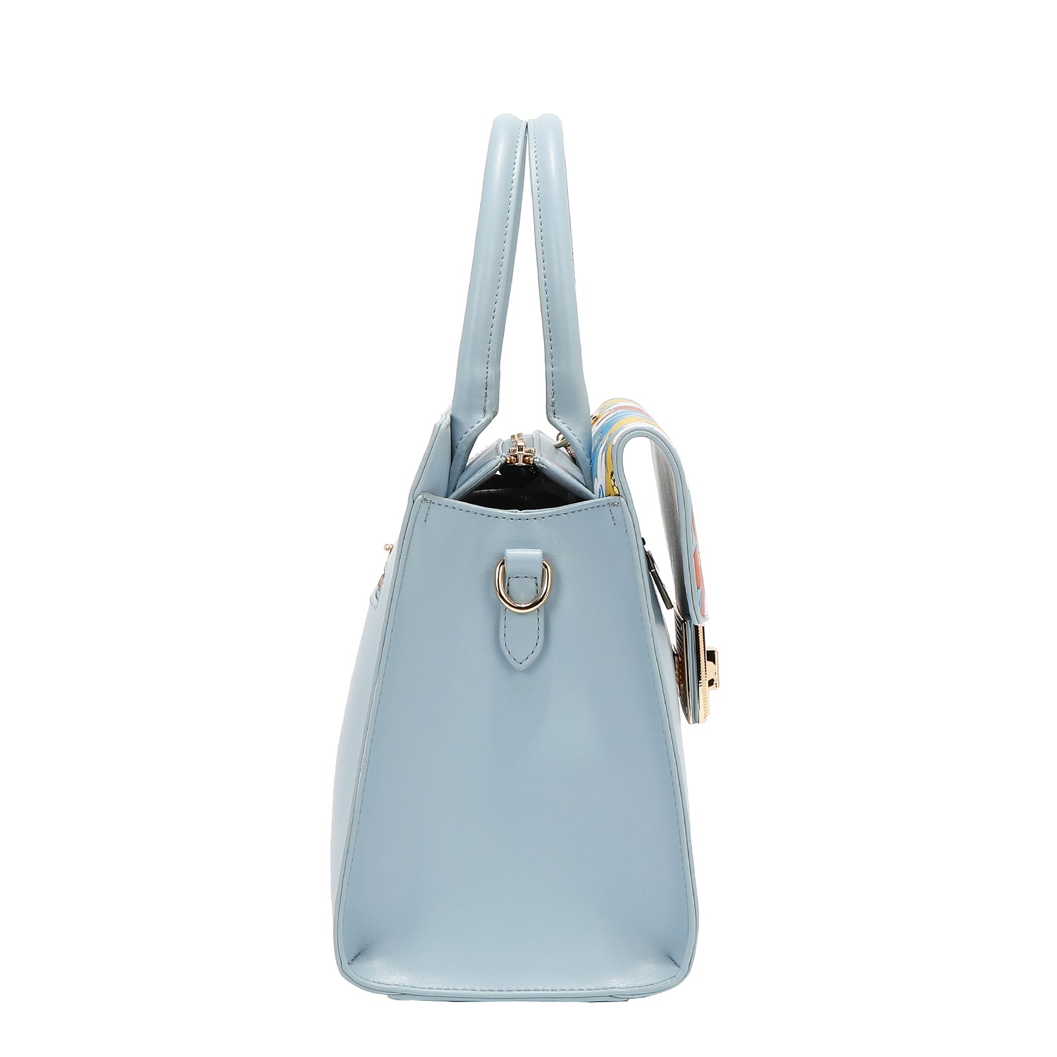Floral Pop Satchel Bag (Blue)