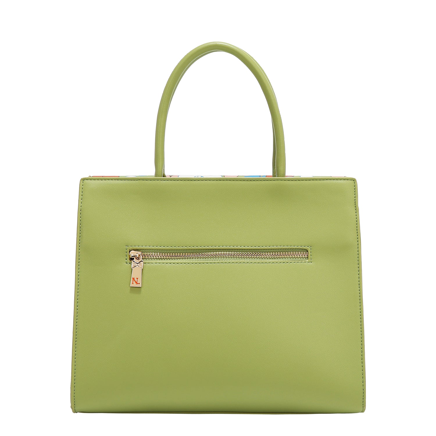 Floral Pop Satchel Bag (Green)