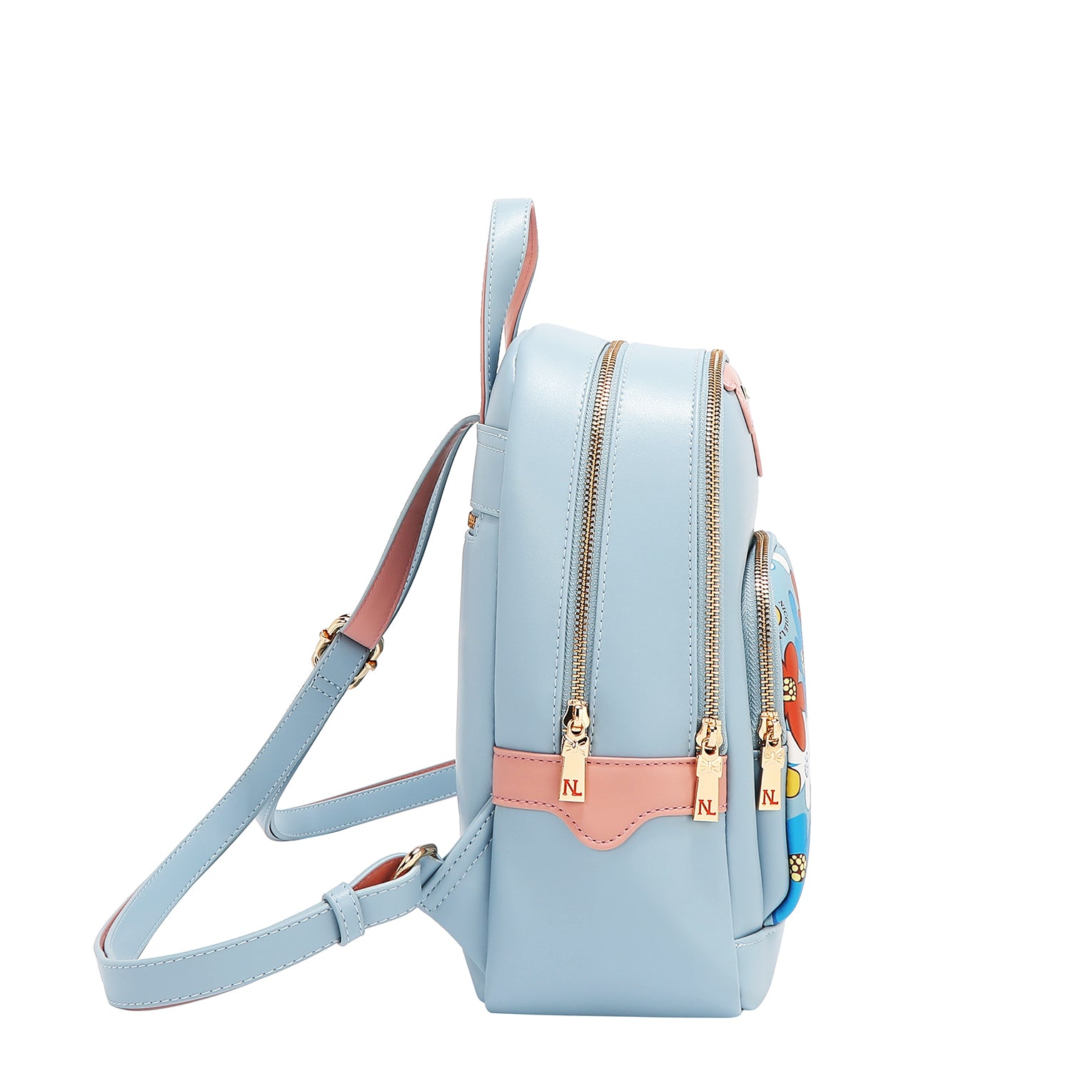 Floral pop back (blue)