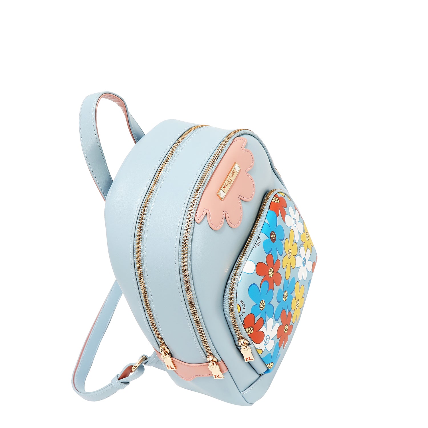 Floral pop back (blue)