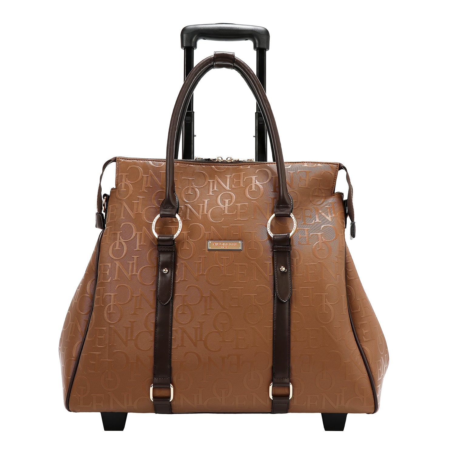 BOLSO CON RUEDAS MONOGRAMA (MARRON)