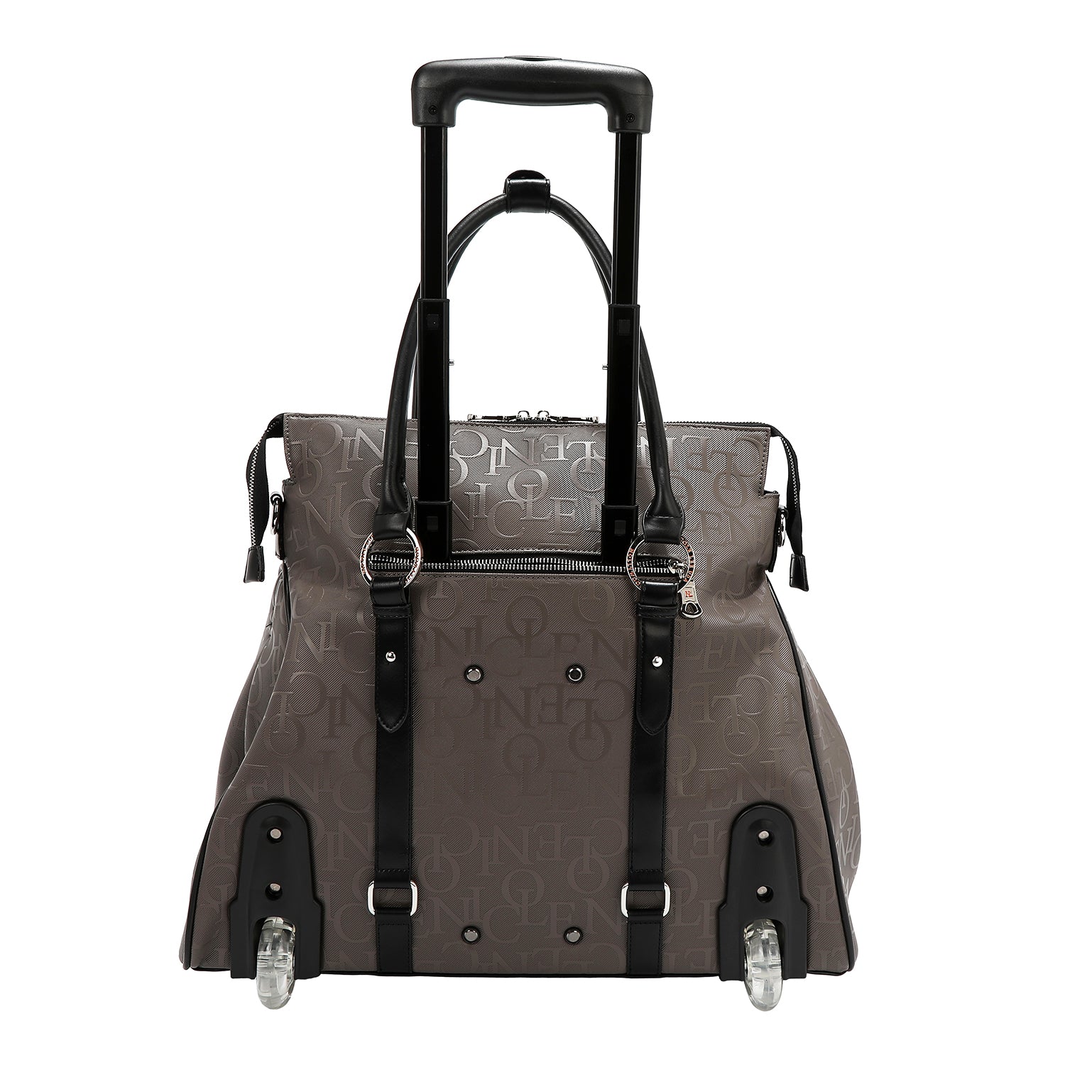 BOLSO CON RUEDAS MONOGRAMA (GRIS OSCURO)