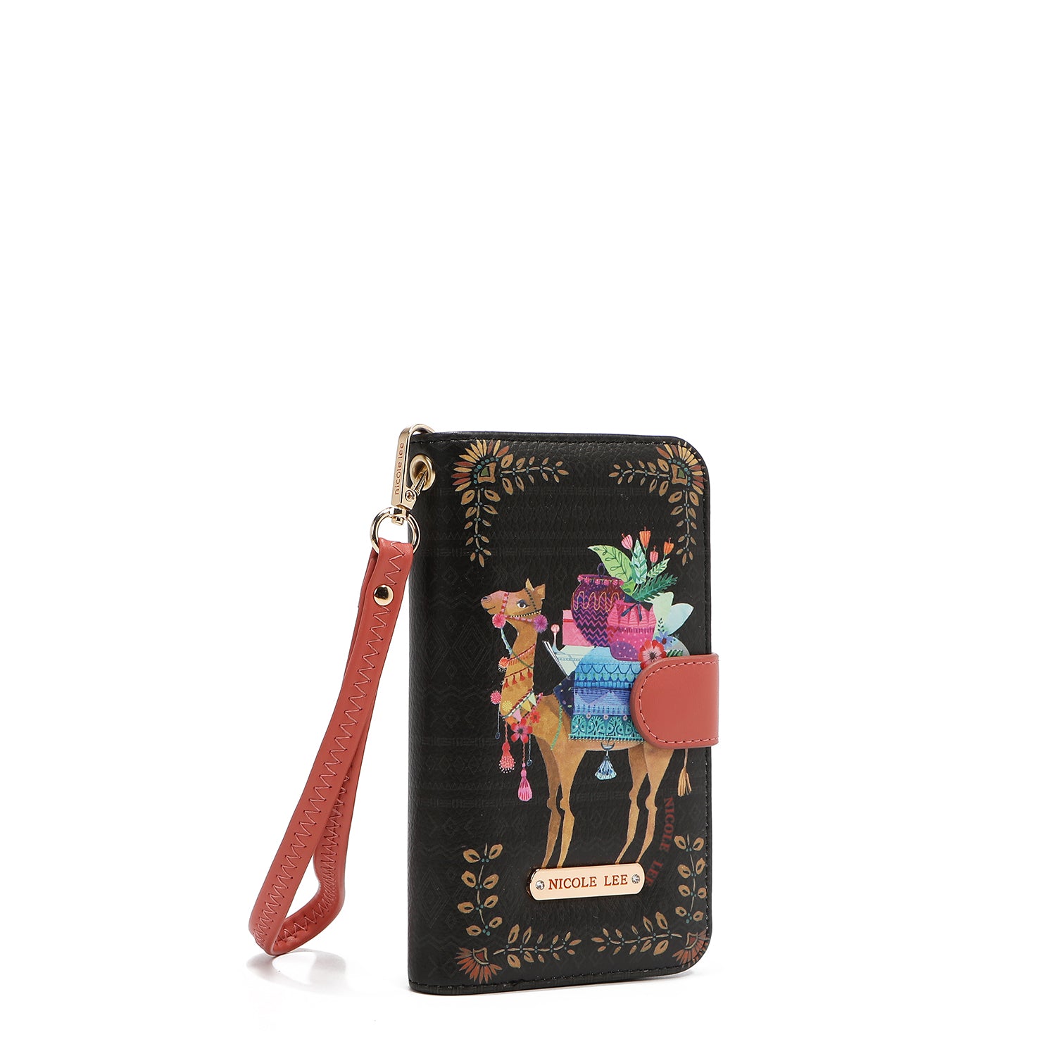 PHONE CASE AND WALLET WITH NL SIGNATURE WITH STRAP (SAHARA TREASURE)