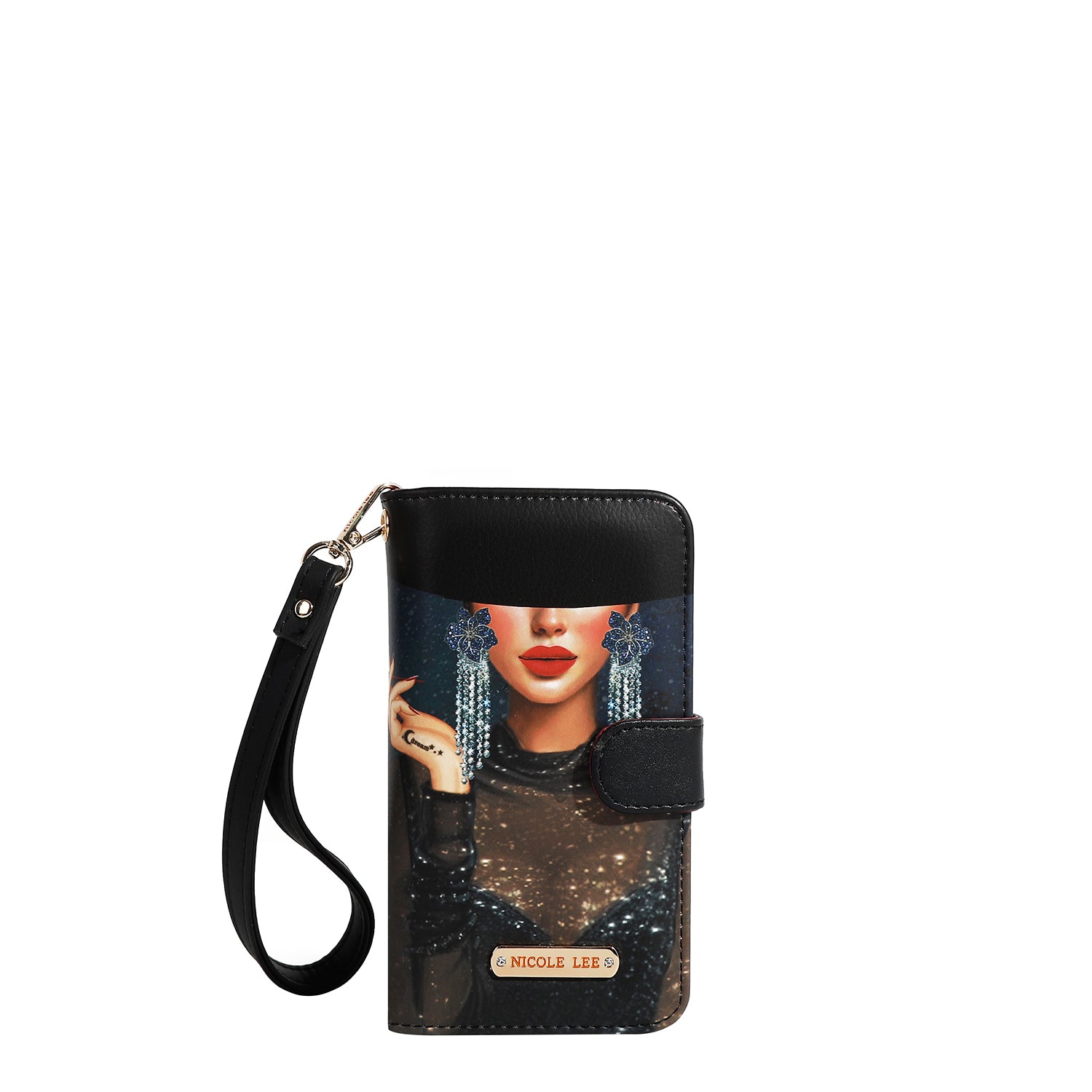 ÉTUI DE TÉLÉPHONE ET PORTEFEUILLE NL SIGNATURE AVEC SANGLE (<tc>SAMANTHA LA BELLEZA</tc>)