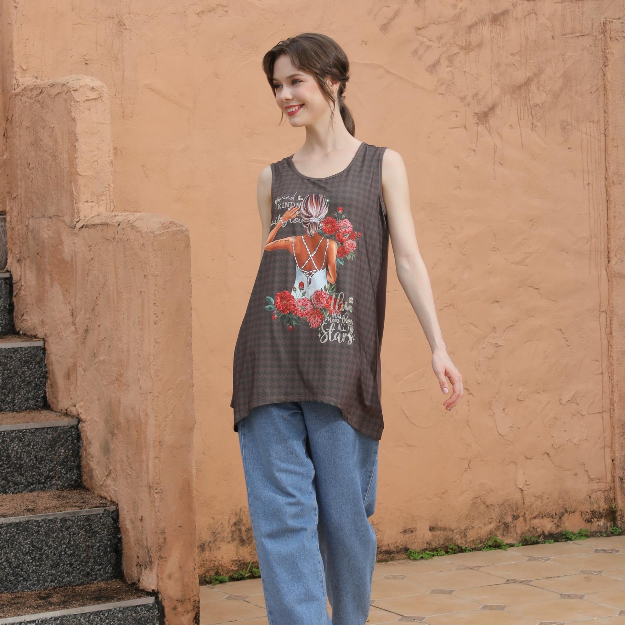 TOP TÚNICA NICOLE LEE CON BRILLOS (BLIND DATE)