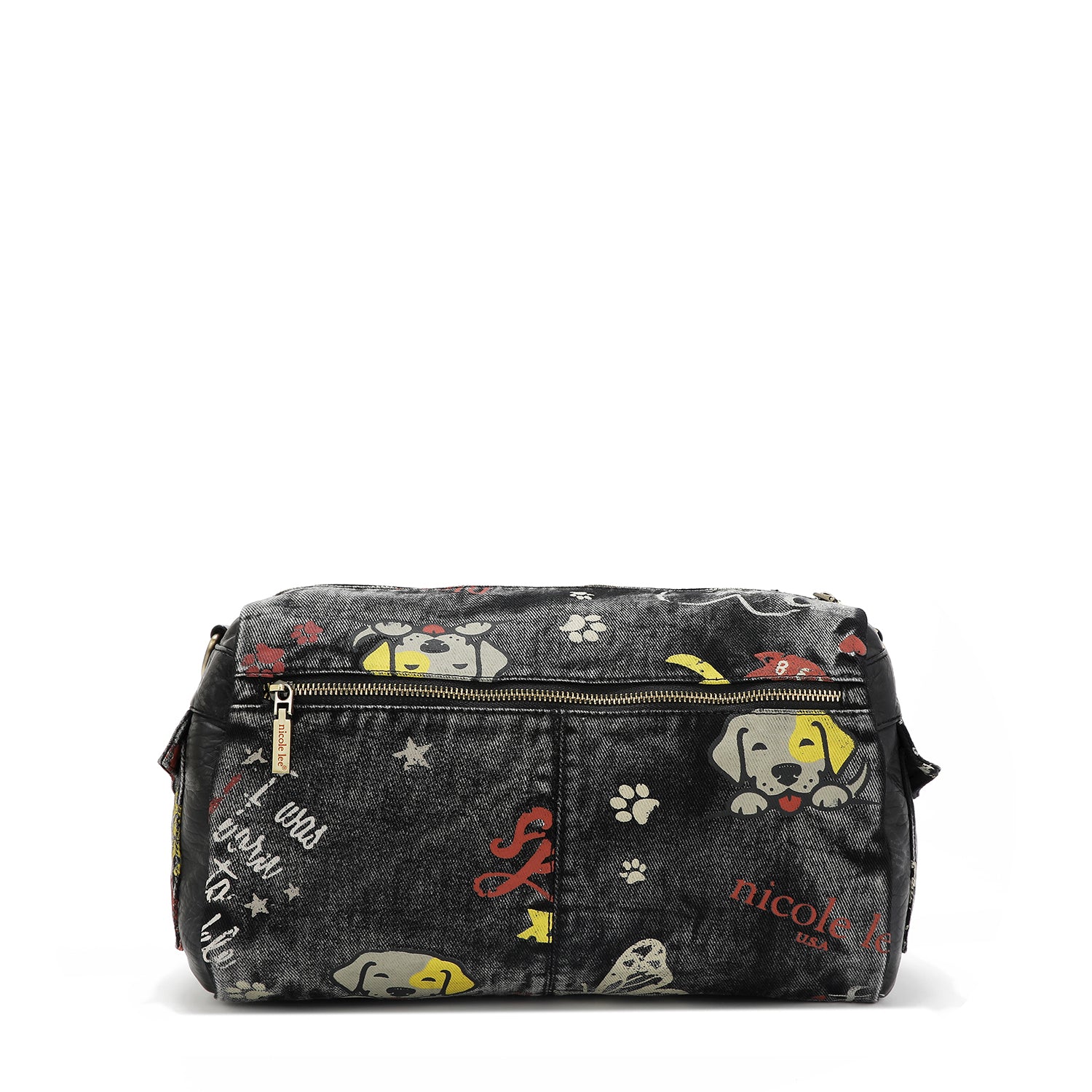 BANDOLERA MENSAJERA DE TELA VAQUERA GRIS