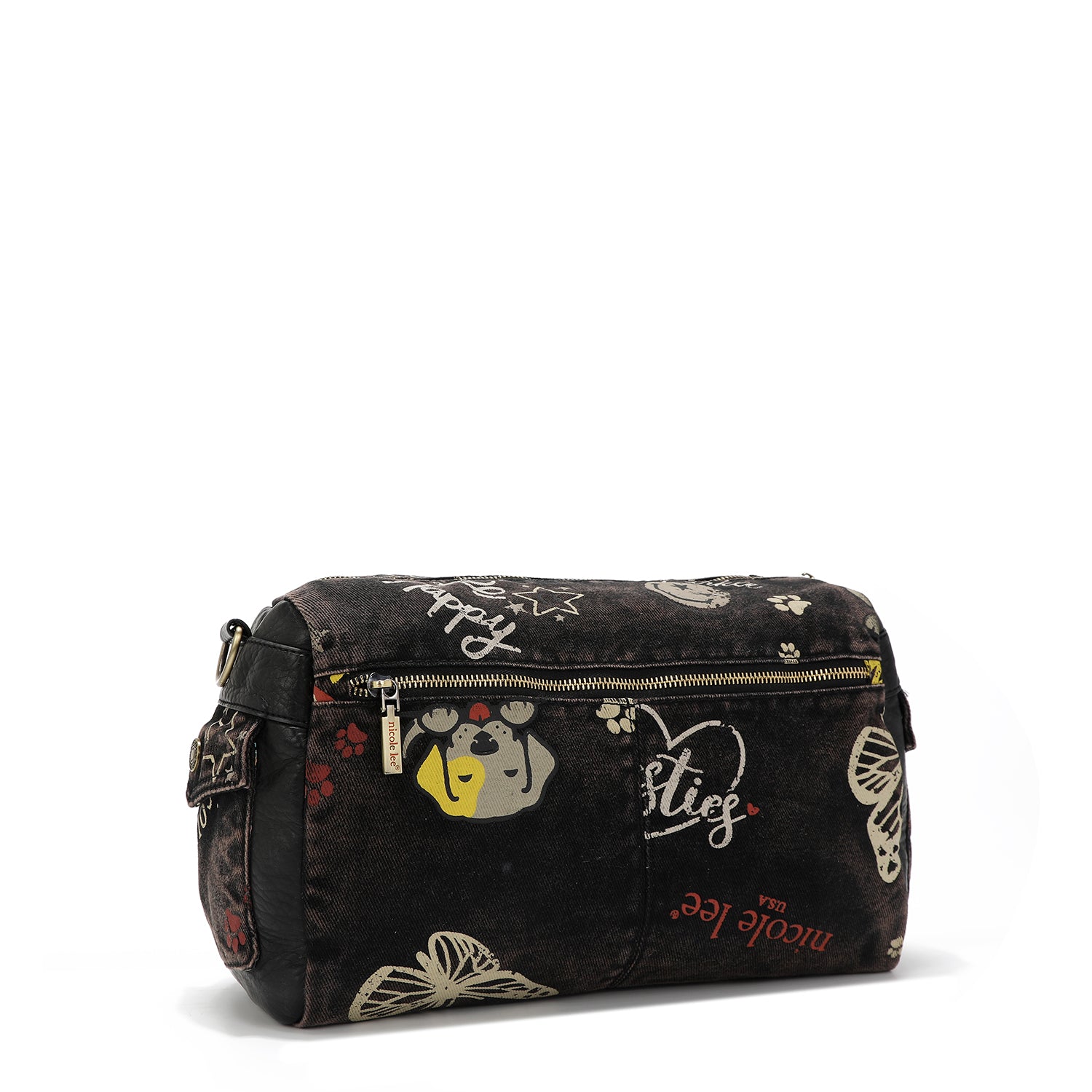 BANDOLERA MENSAJERA DE TELA VAQUERA MARRON