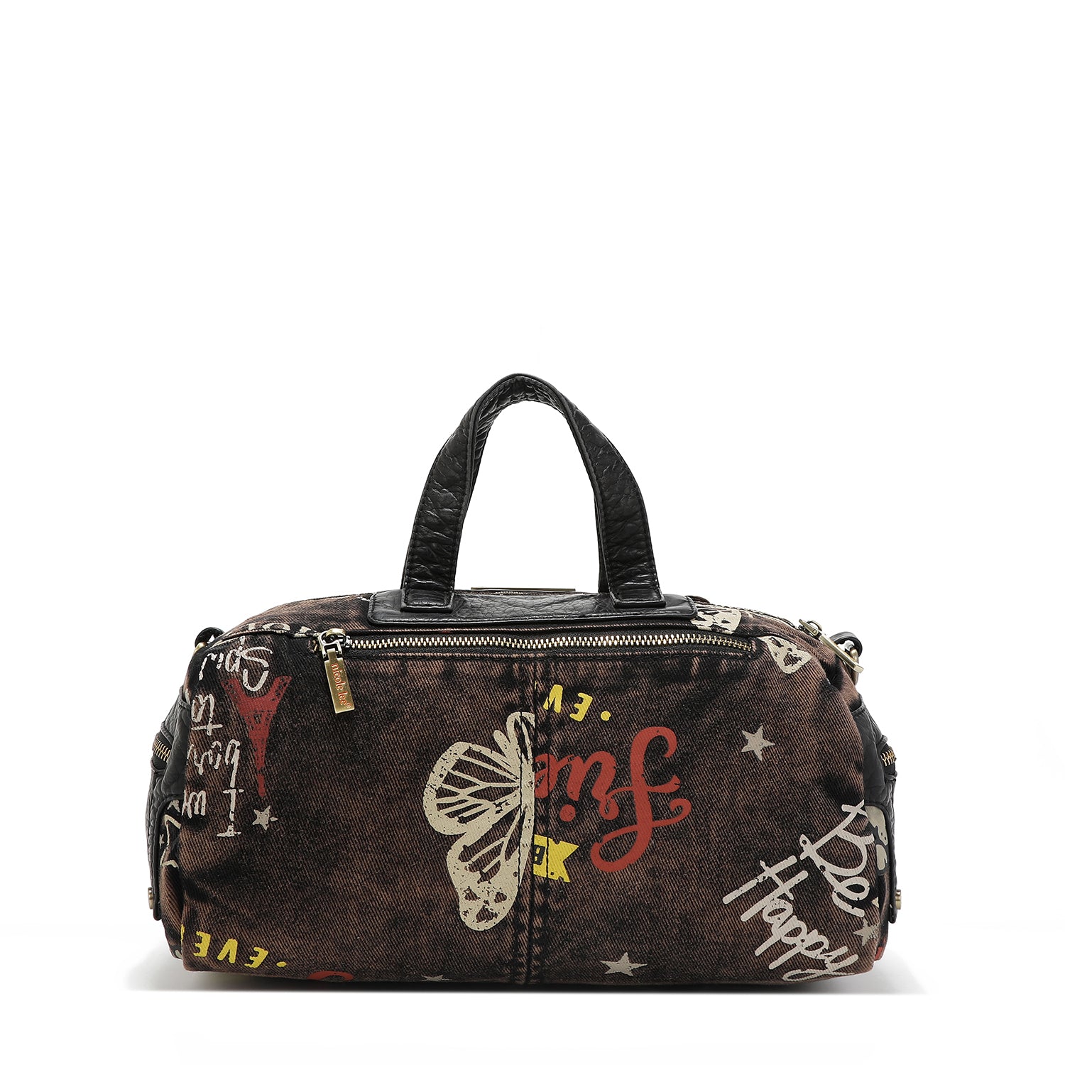 BANDOLERA MEDIANA DE TELA VAQUERA MARRON