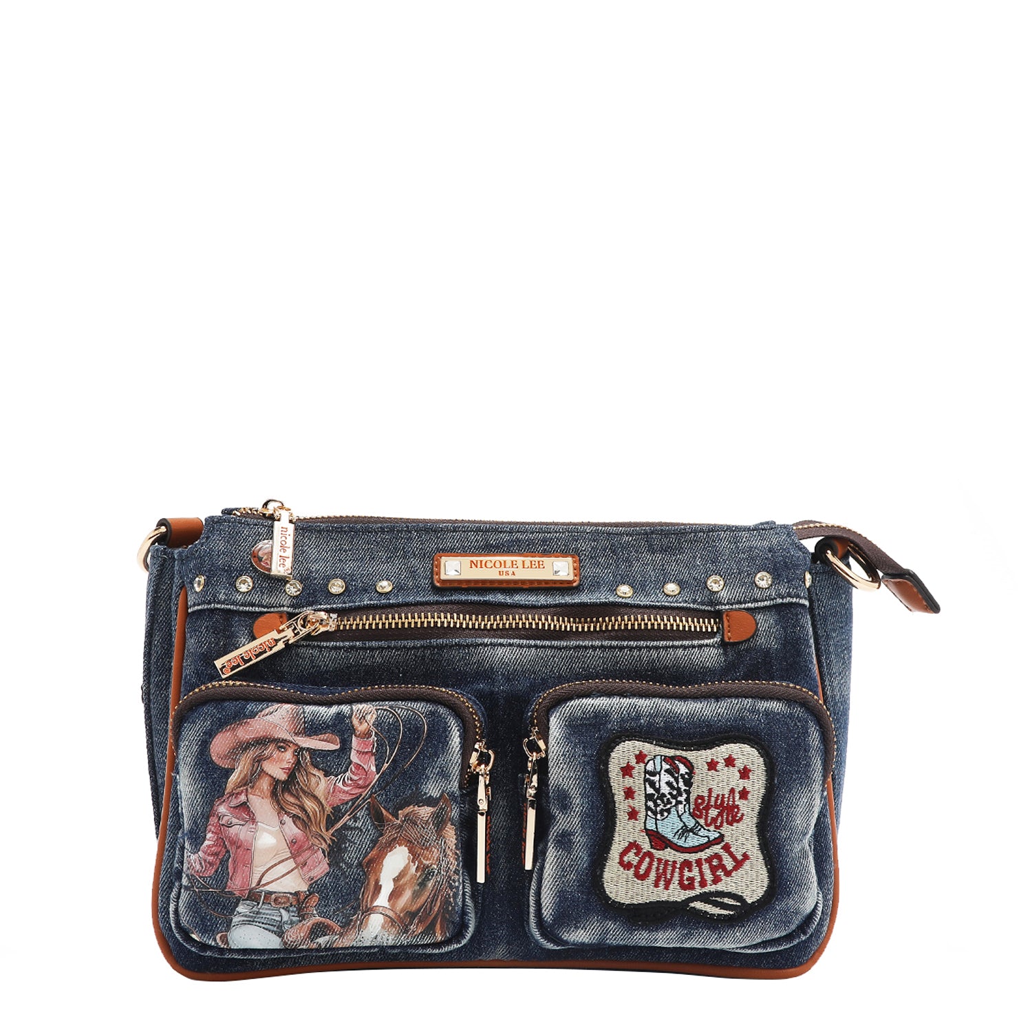DENIM-SCHULTERTASCHE (<tc>SOFIA MONTANA</tc>)