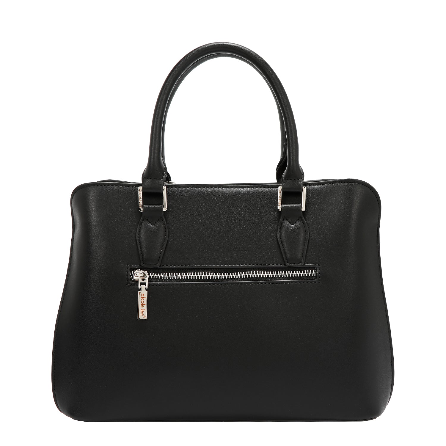 Dome bag with geometric cut (black)