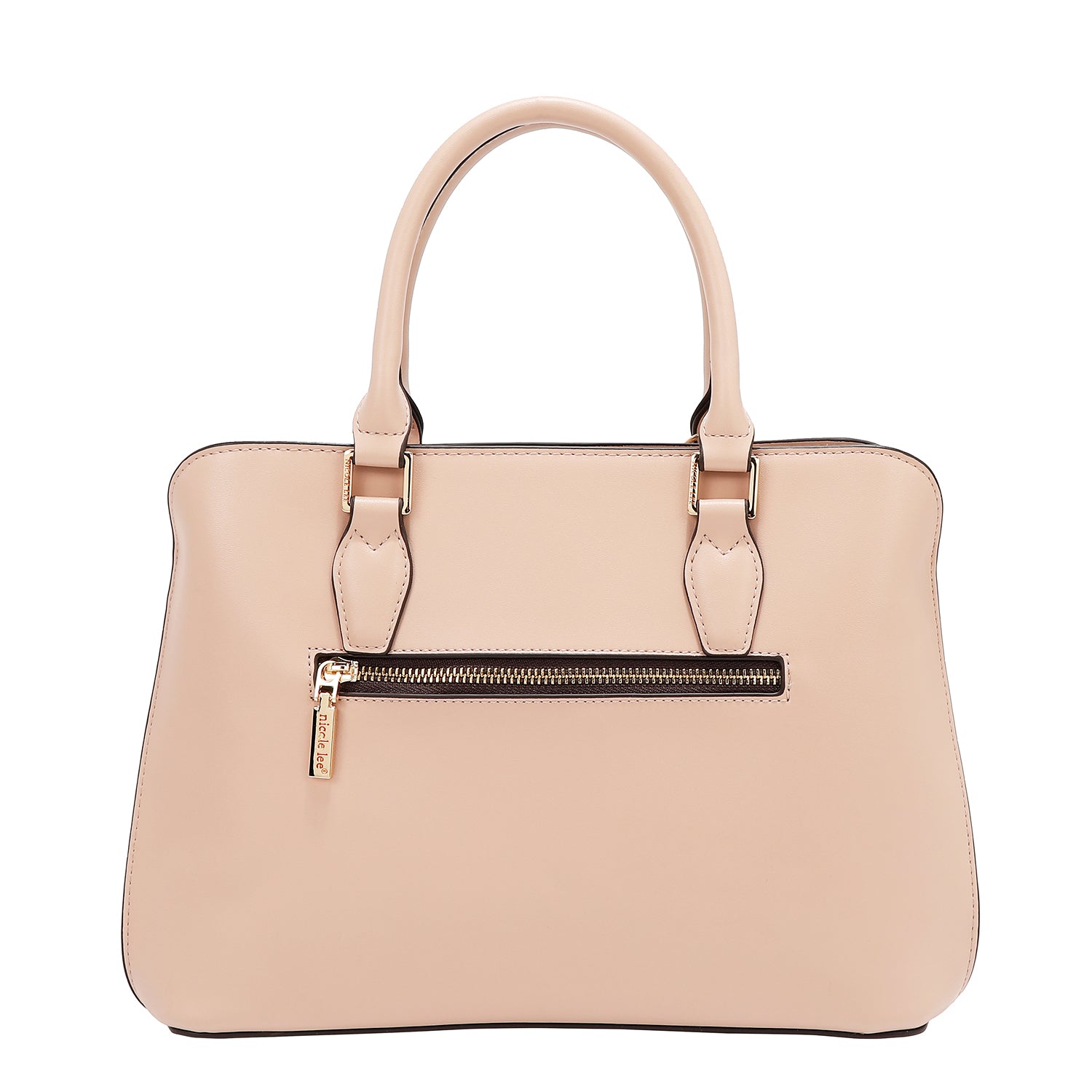 Dome bag with geometric cut (pink)