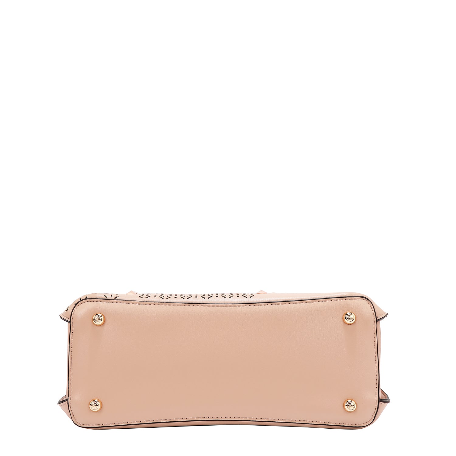 Dome bag with geometric cut (pink)